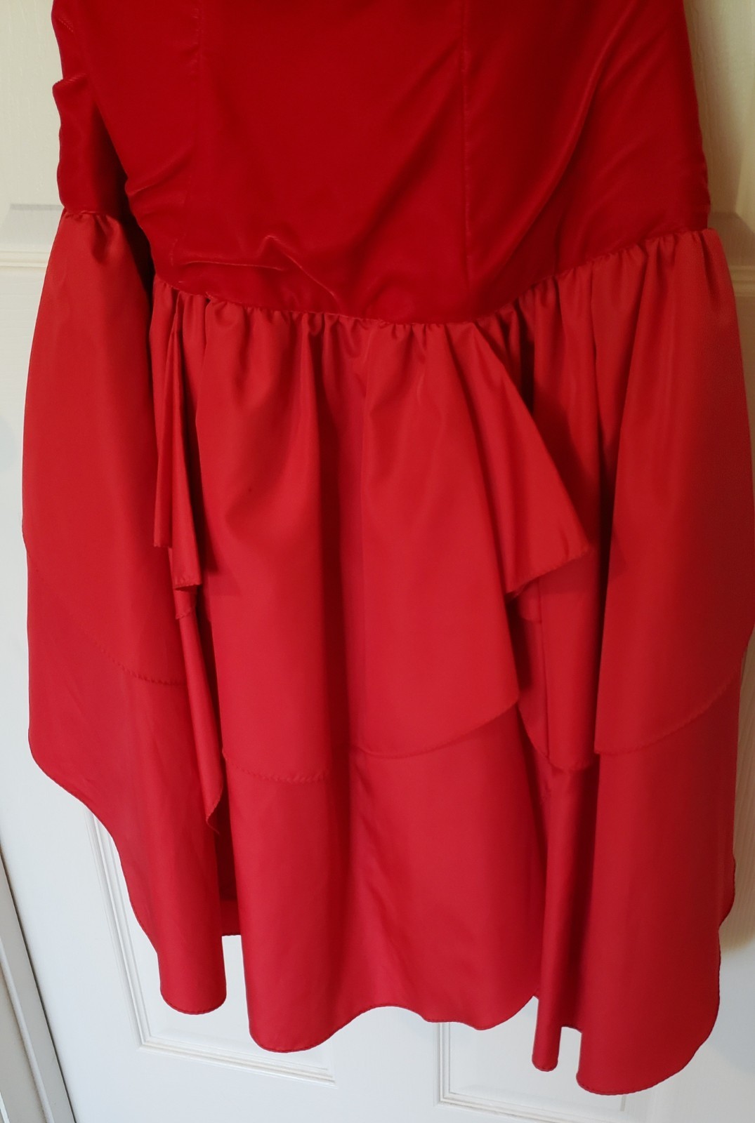 Vintage VTG Int Ladies Garment Workers Union Dress Red Prom Dance Wedding 9 USA