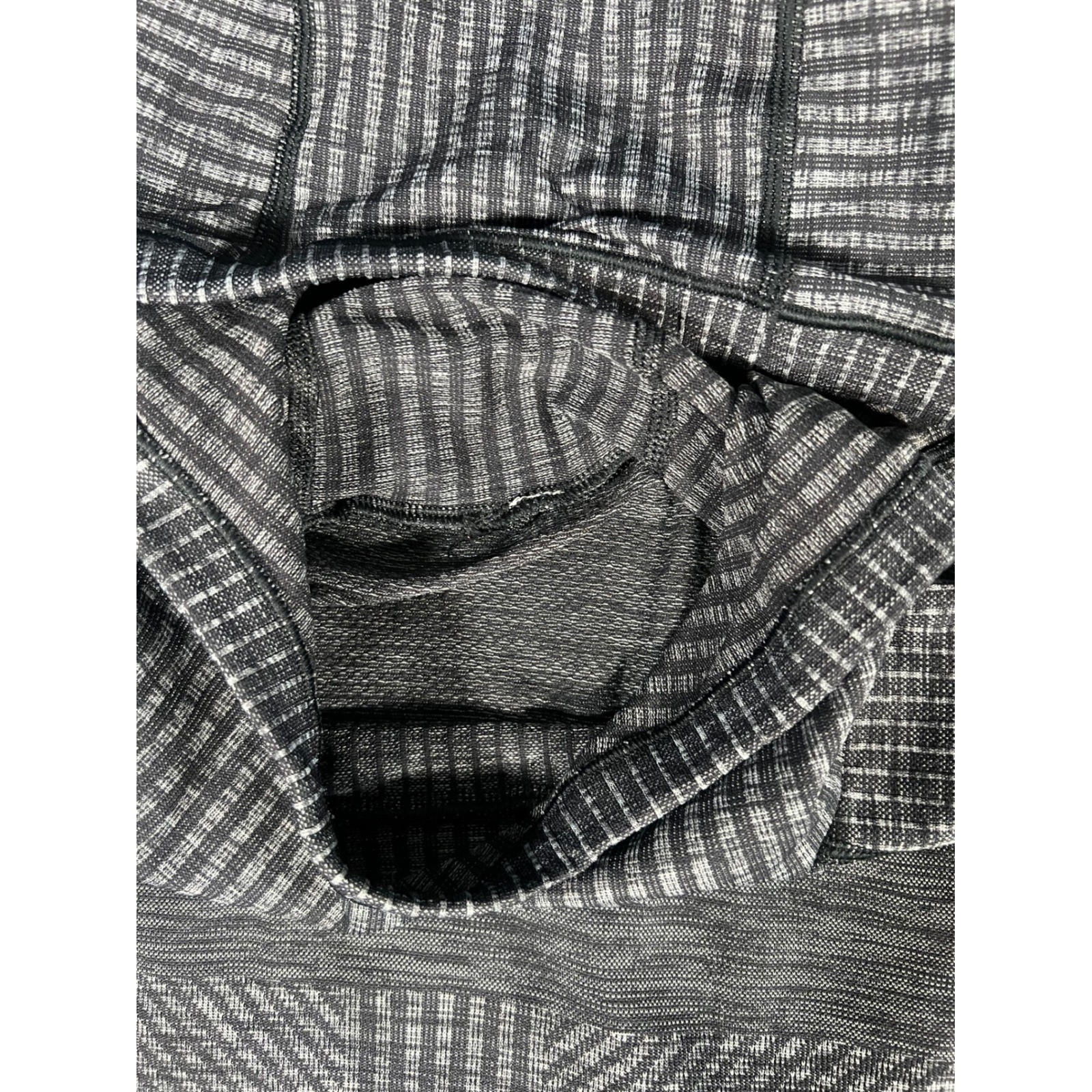 Lululemon Rest Less Vent Tech Hoodie Black White Geometric Activewear
