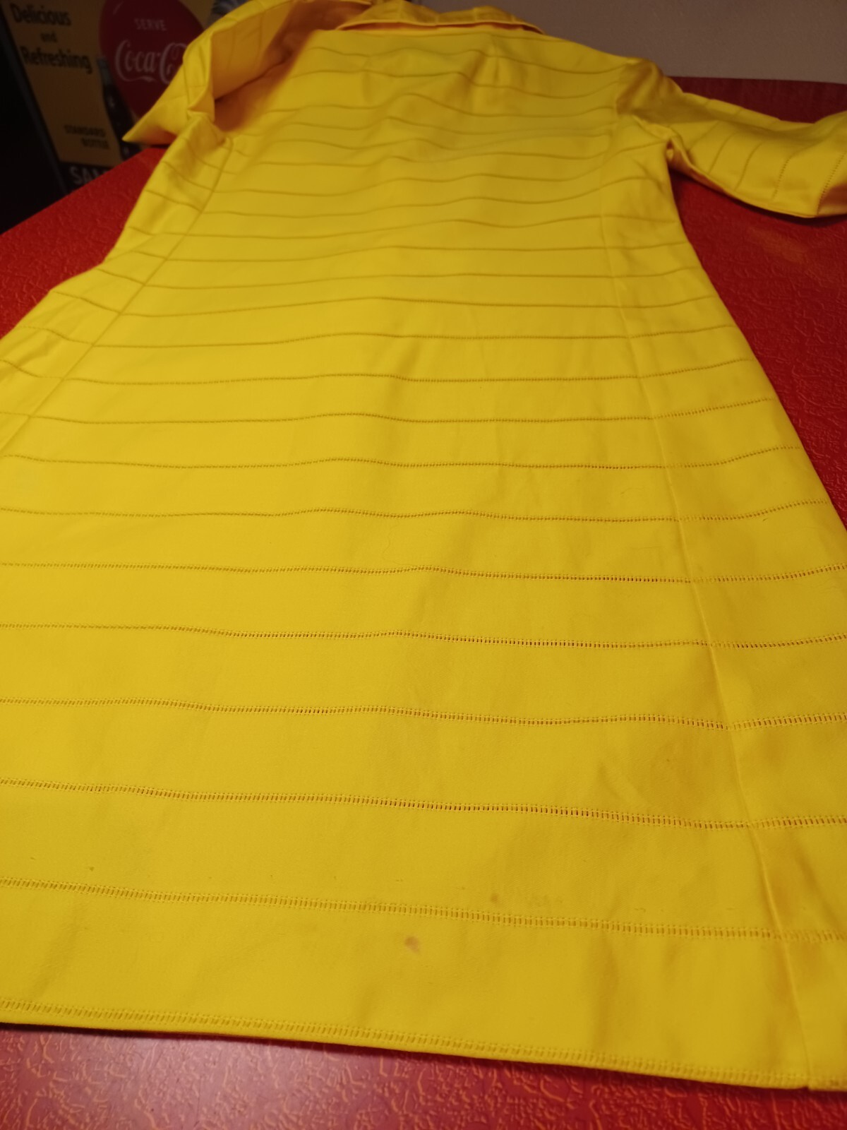 True Vintage Mid-century 1960s Lemon Yellow Mod Dress UNION LABEL Sue Brett MCM