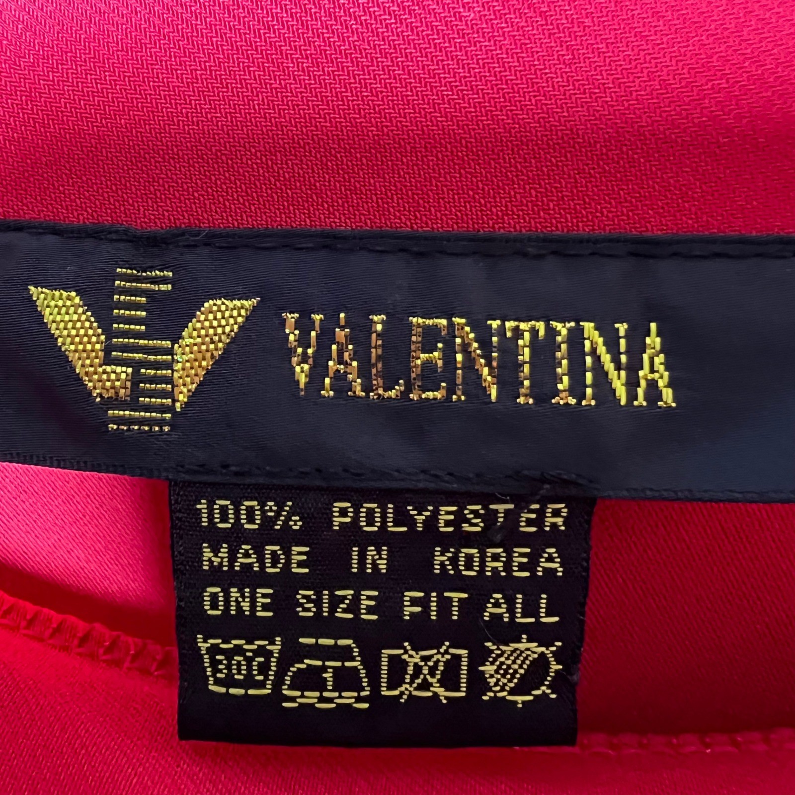 Vintage Valentina Tomato Red Pleated Maxi Skirt One Size Fit All Stretch Knit