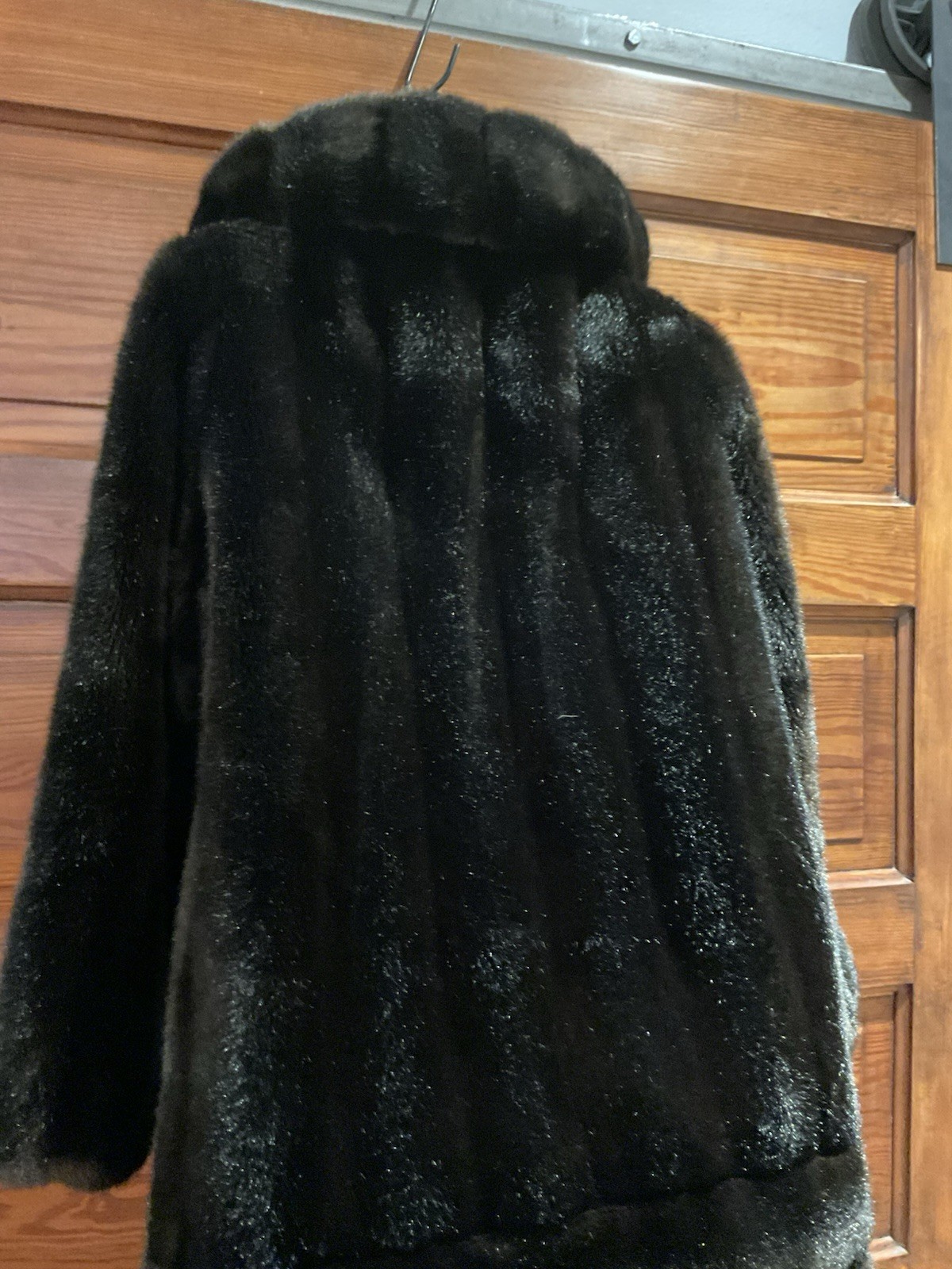 Vtg Tissavel France Country Pacer Faux Mink Fur Coat S/M Jacket Mob Wife 1970s