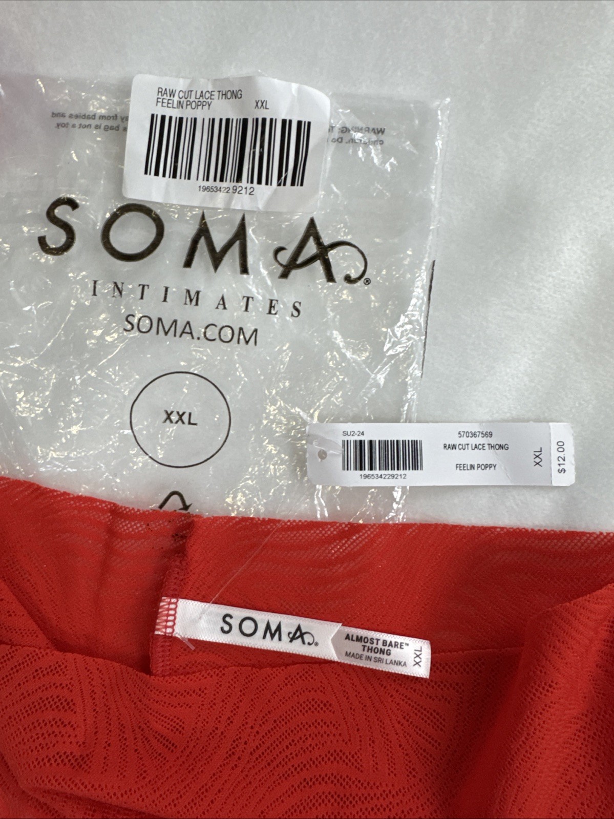 Soma Almost Bare & Cotton Modal Thong Panties XXL Set Of 2