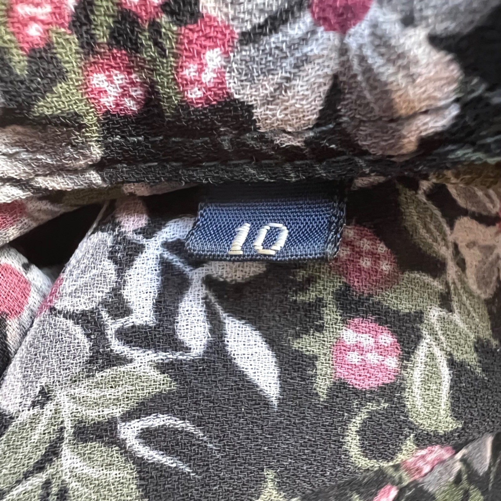 VTG 70s Givenchy for Chesa Floral Blouse 10 Office Siren Dark Fairy French Girl