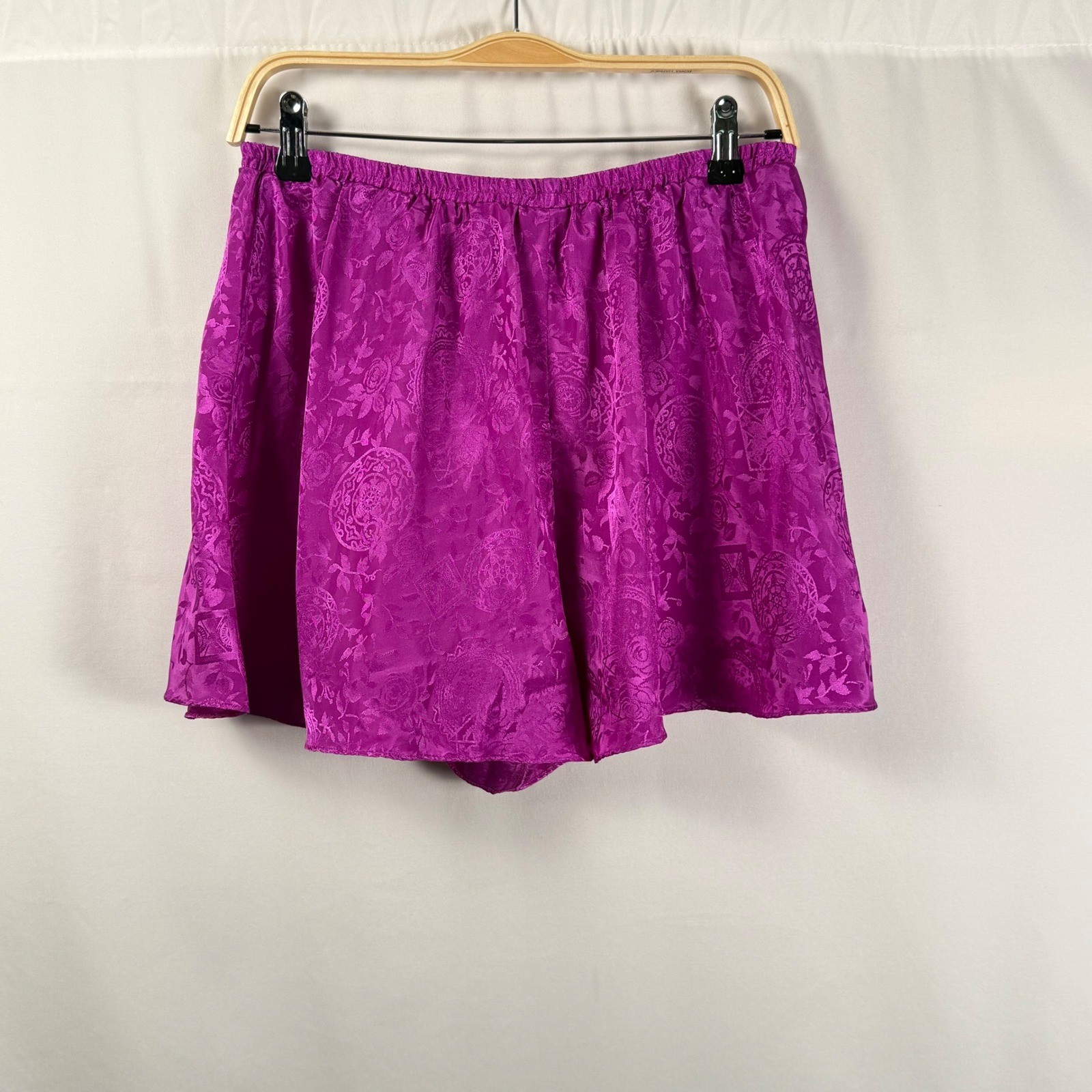 Vintage Victoria’s Secret Gold Label Pajama Set Womens L Jacquard Satin 90s Y2K