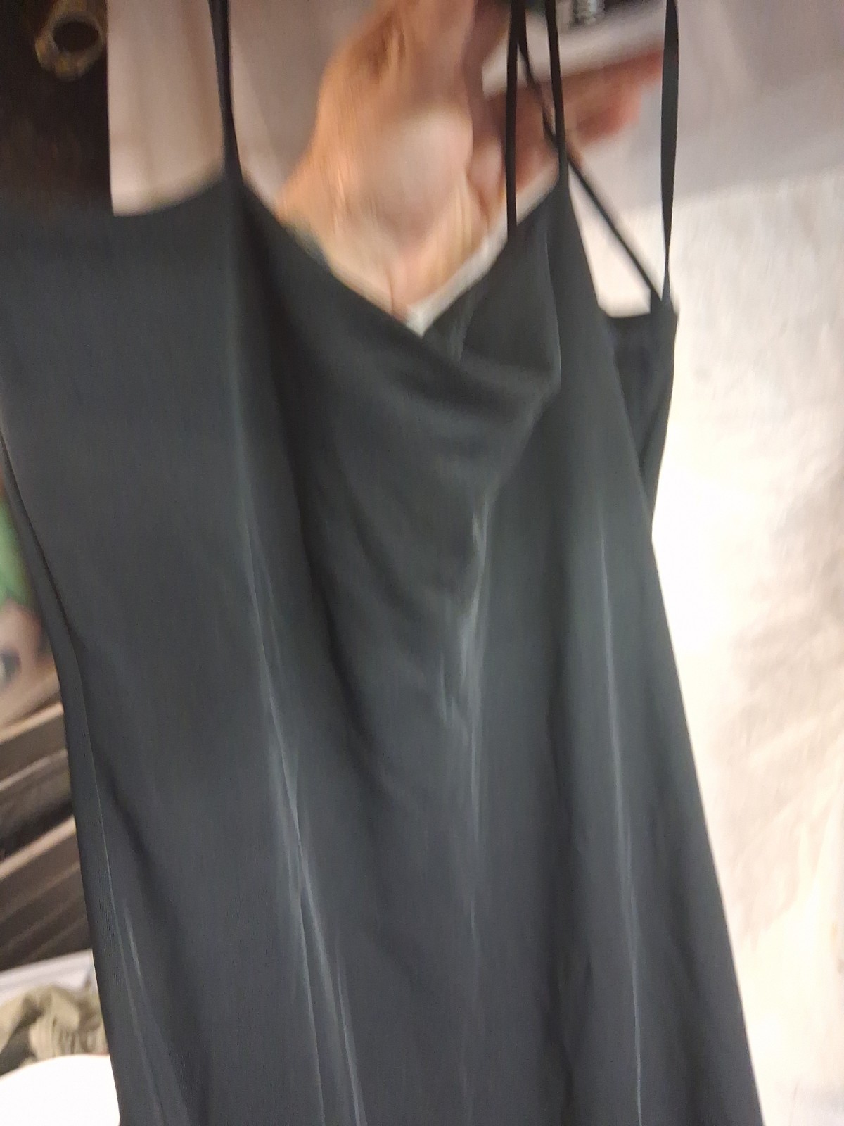 Vintage InG International Newport Group Large Sleeveless Black Midi Dress