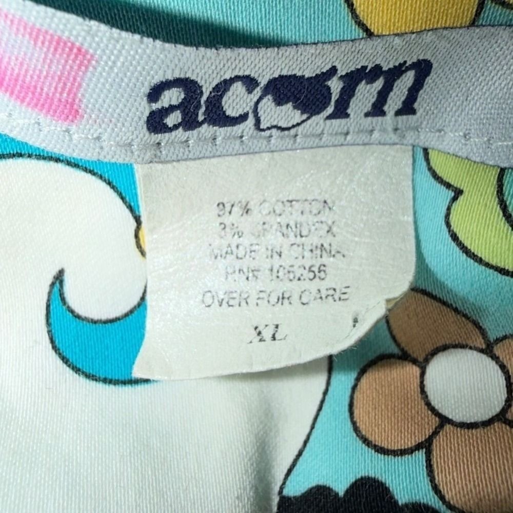 Acorn Vintage XL Psychedelic Floral Print Button Up Jacket