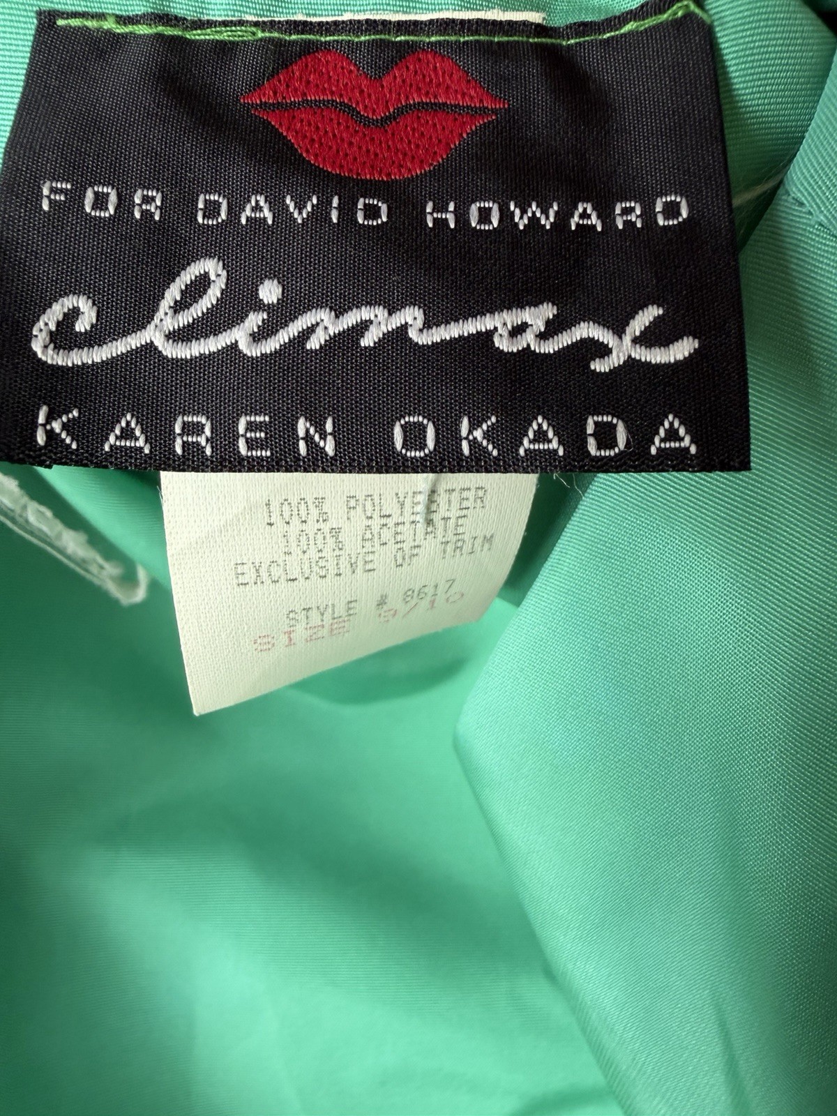 Vintage 1980s Climax David Howard Ruched Maxi Dress Dramatic Bolero Black Green