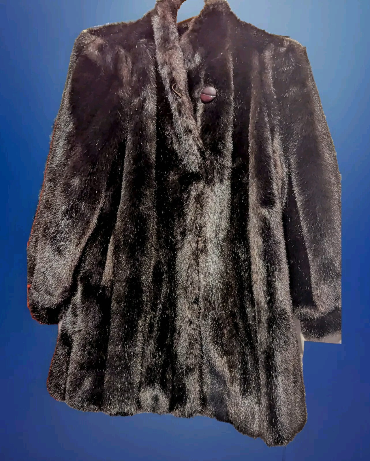Hillmoor of New York Vintage Rich Brown Faux Fur Women’s Jacket/Coat Size S-M