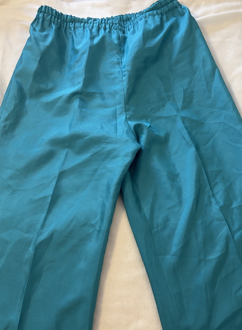 VTG Women’s Pant set Teal. Patchington Pants And Top. Sz 10. Clearwater FL. USA