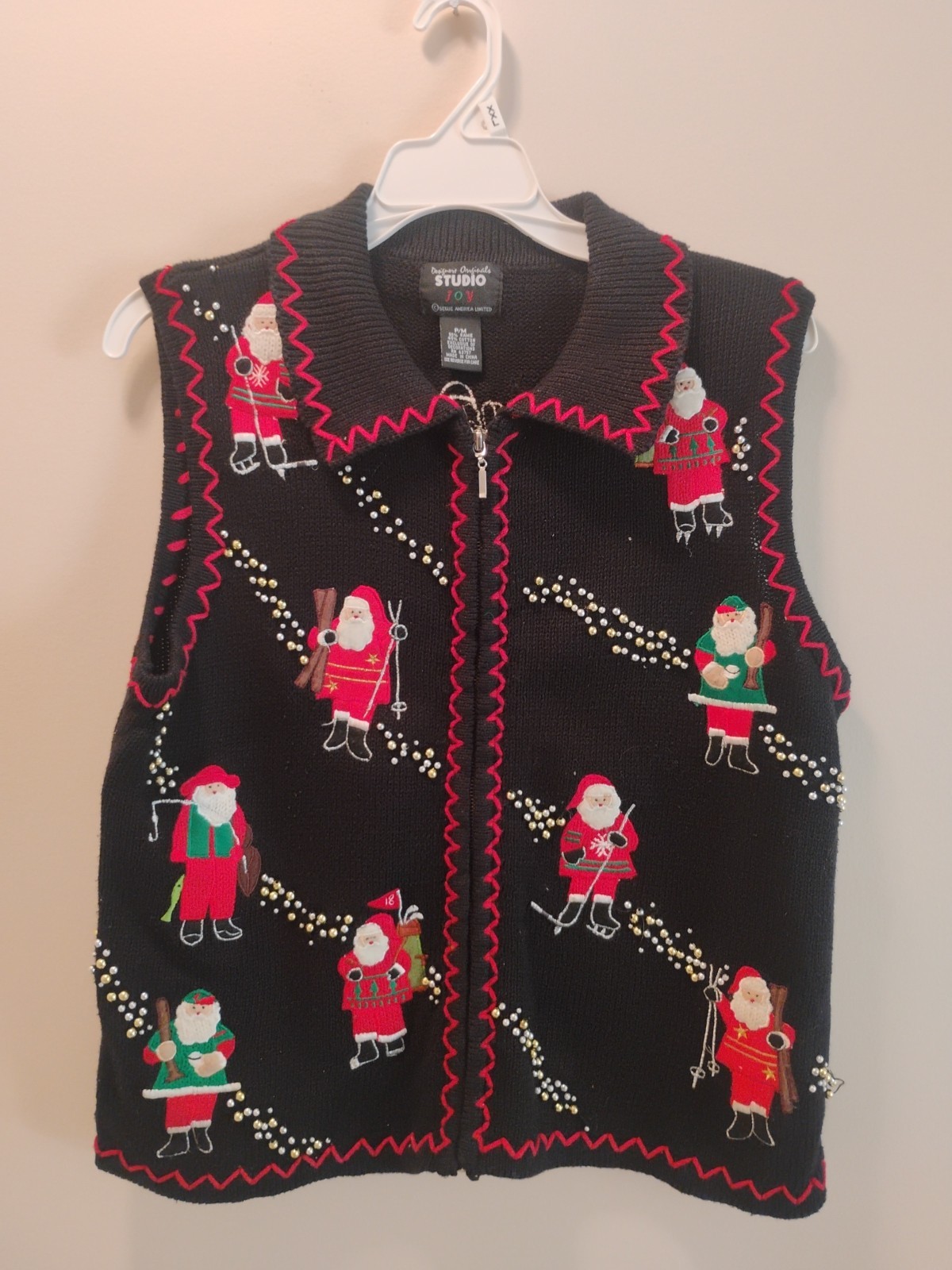 Designers Originals Studio Joy Christmas Sweater Vest Lot Of 3. Size PM. 'Ugly’
