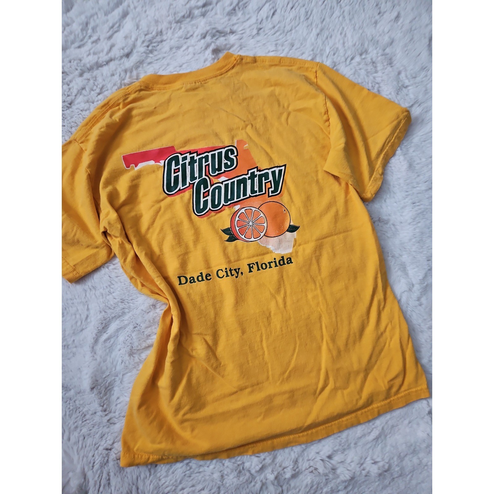Vintage Y2K Citrus Country Florida Pocket Tee Size M