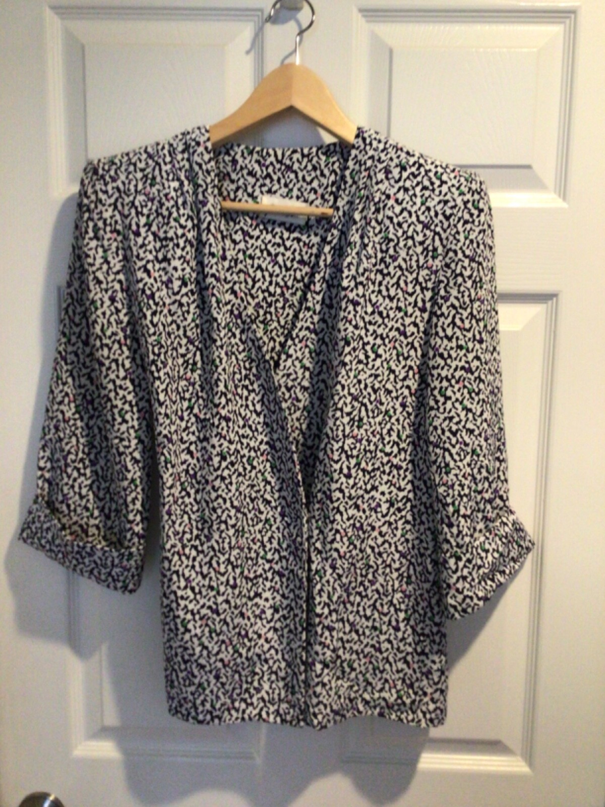 Vintage 2 piece set pleated skirt wrap top 80s party costume elastic women’s 12
