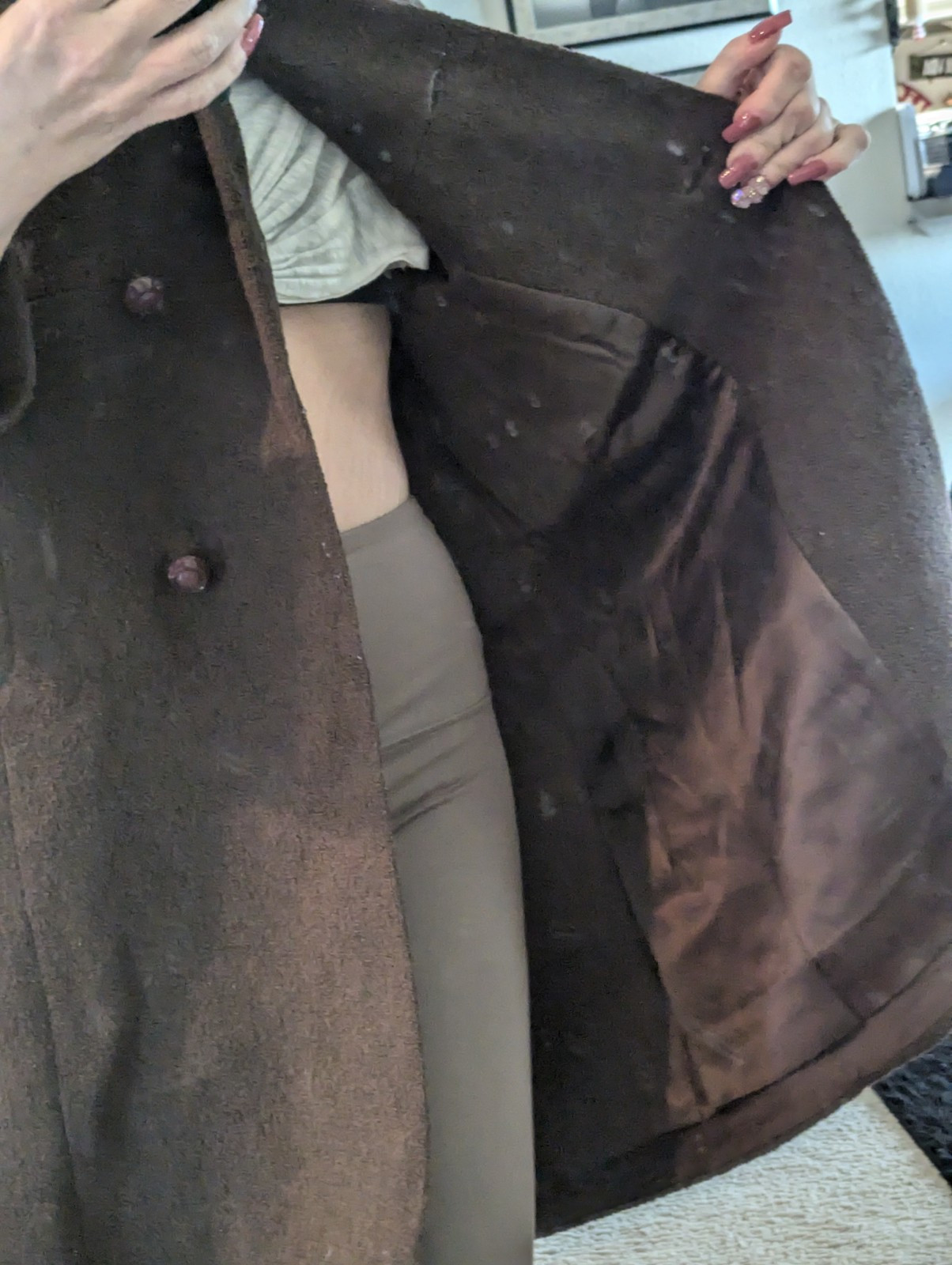 Joseph Horne Vintage Wool And Fur Collar Coat
