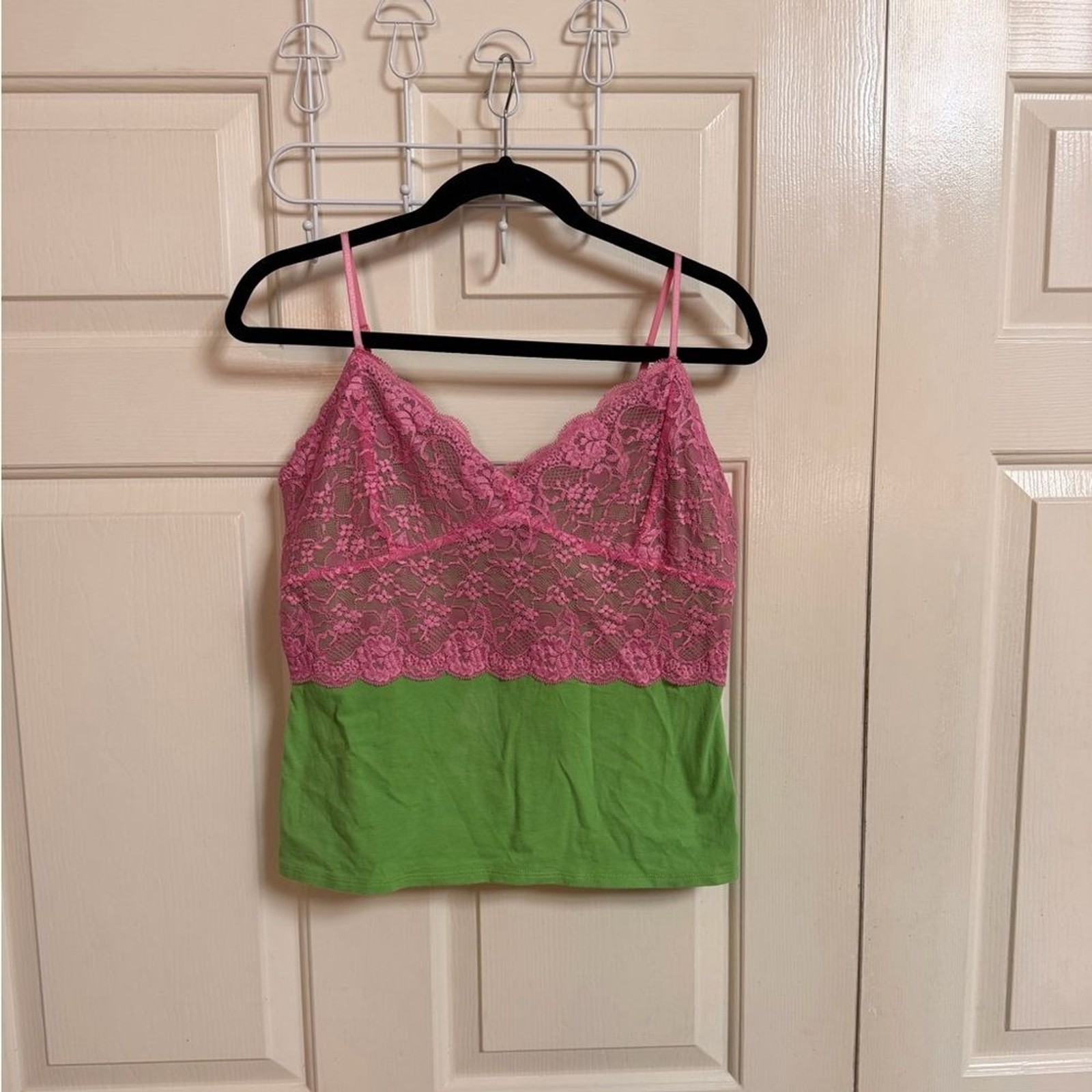 VTG Y2K Lace Layered Bisou Bisou Tank