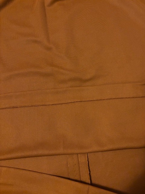 Vintage Handmade Blouse & Skirt Polyester Brown Rust and Black Colors