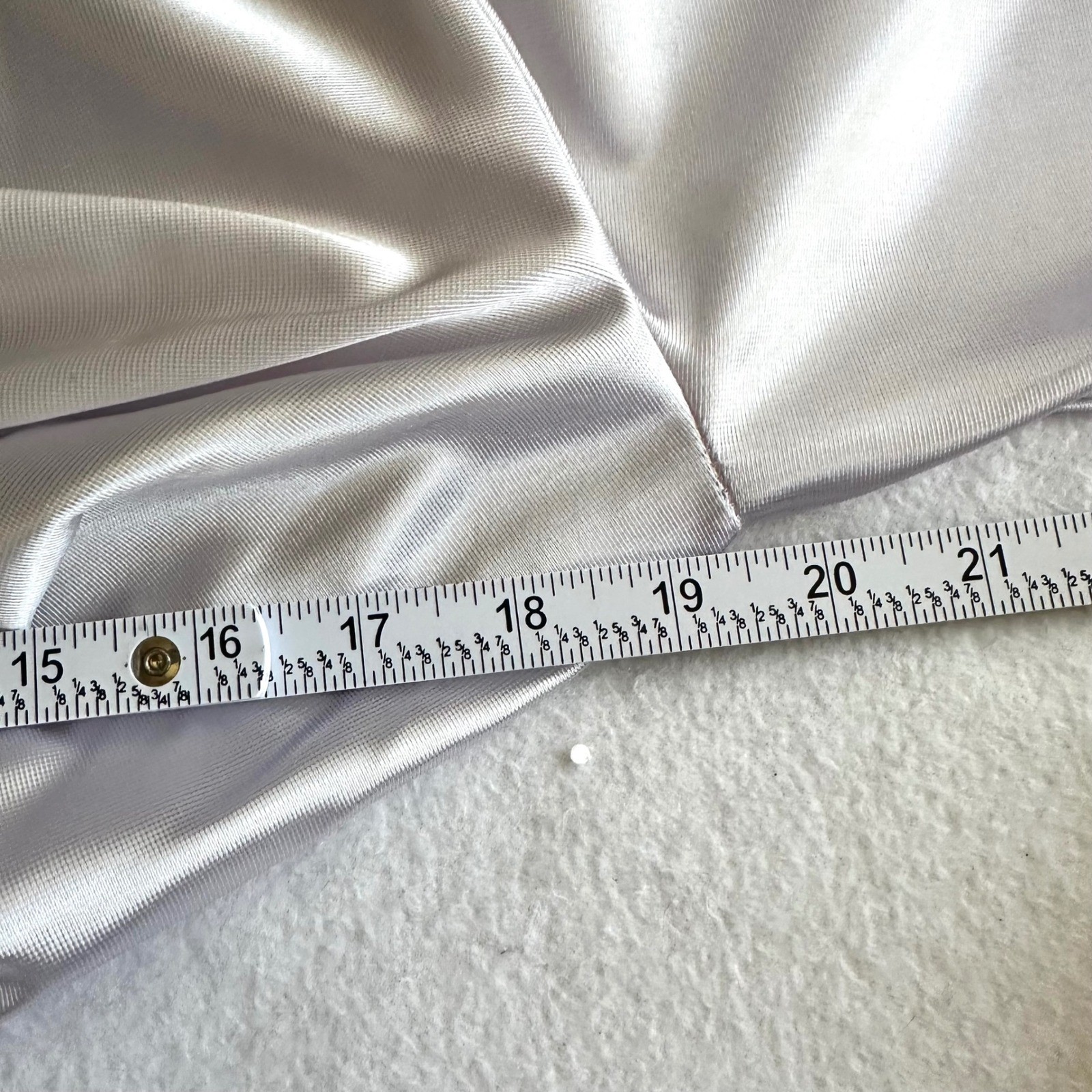 Vintage NWT At HomeWear M Robe Pockets Lavender Satin Floor Length Long Maxi USA