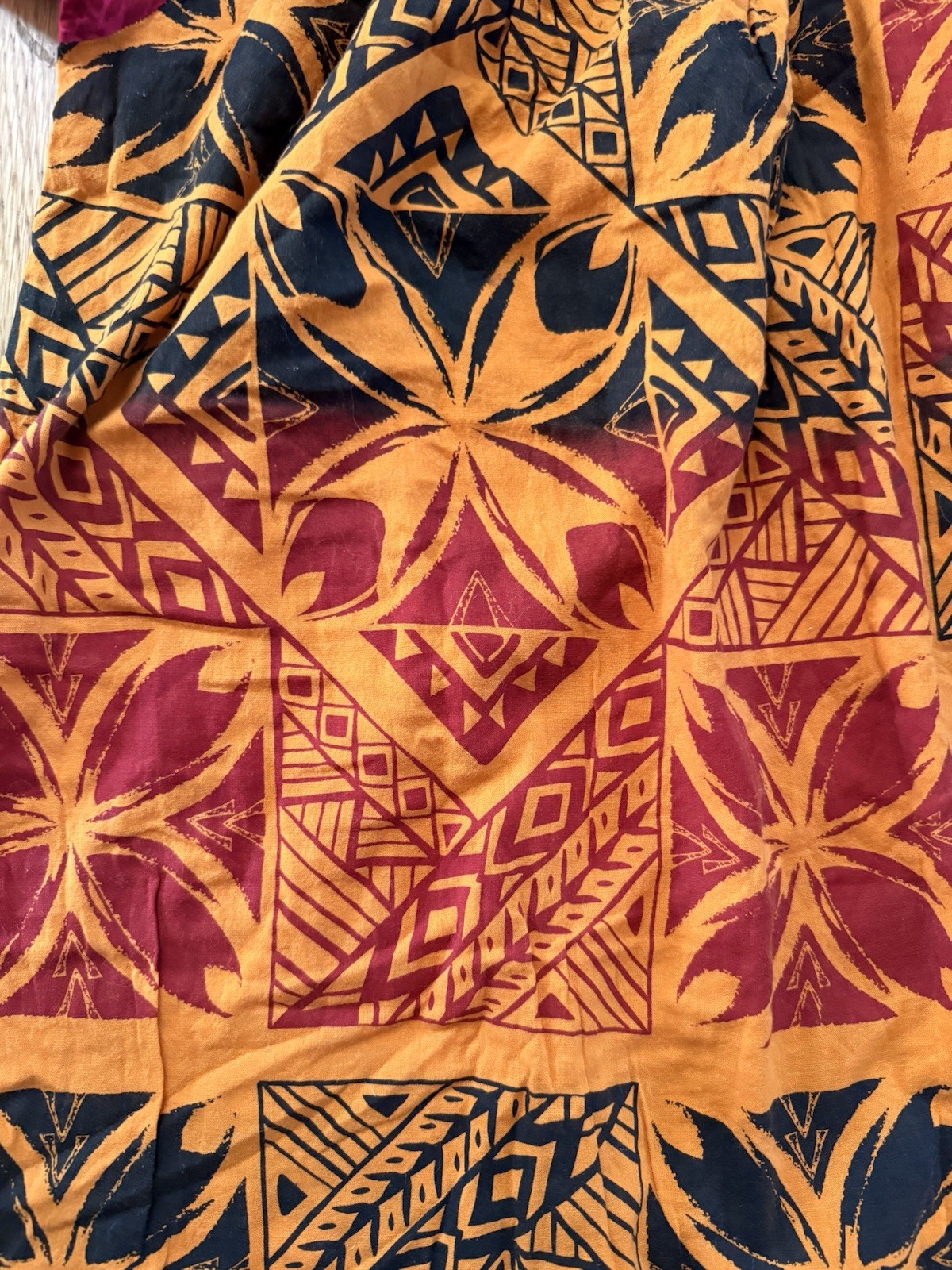 Lyne Creations Vintage Robe Mission Mother Hubbard Cotton Dress New Caledonia S