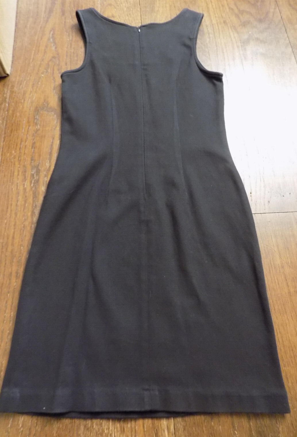 Vtg GUESS Black Stretch Classic School Girl Sleeveless Dress Jumper Size 7 USA