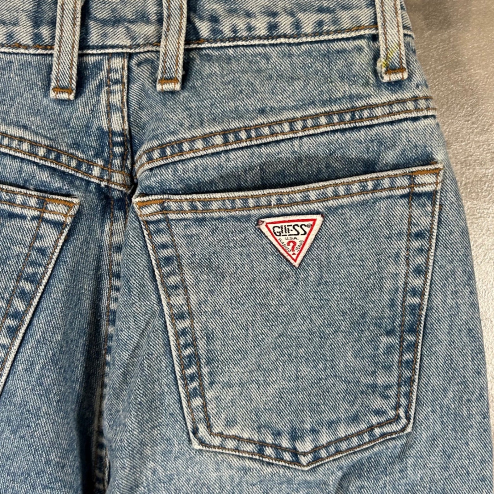Vintage Guess Jeans Georges Marciano 1050 SH Light Wash High Rise Tapered 28