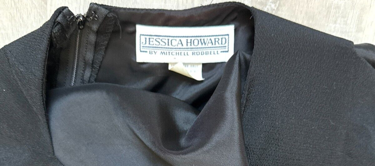 1980s Black Dress with Bare Back, 1990s LBD with Cap Sleeves and Cut Out Back