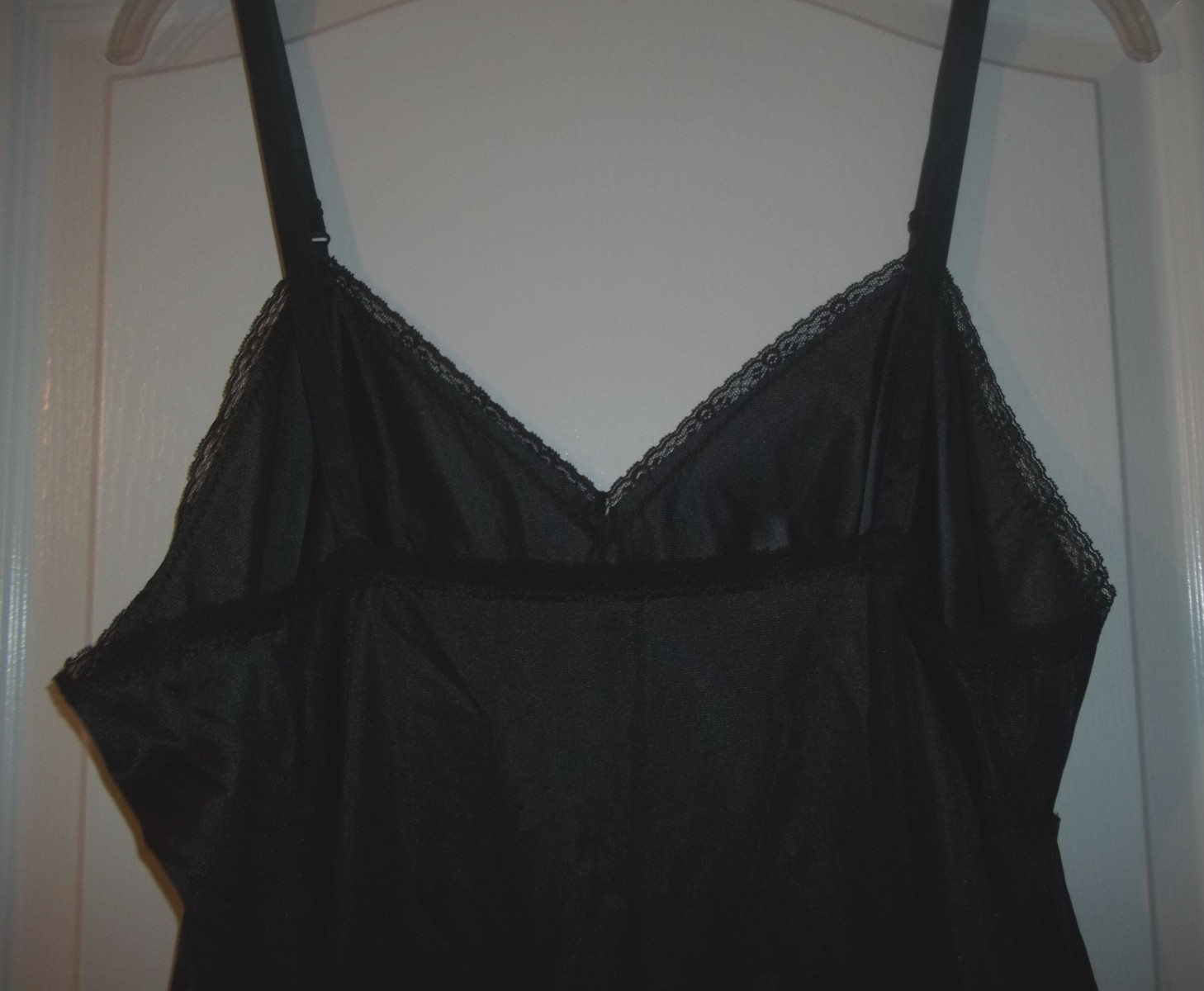 Bradley Nylon and Lace Full Slip Dress Union Made in USA Lingerie Pin Up Size 40