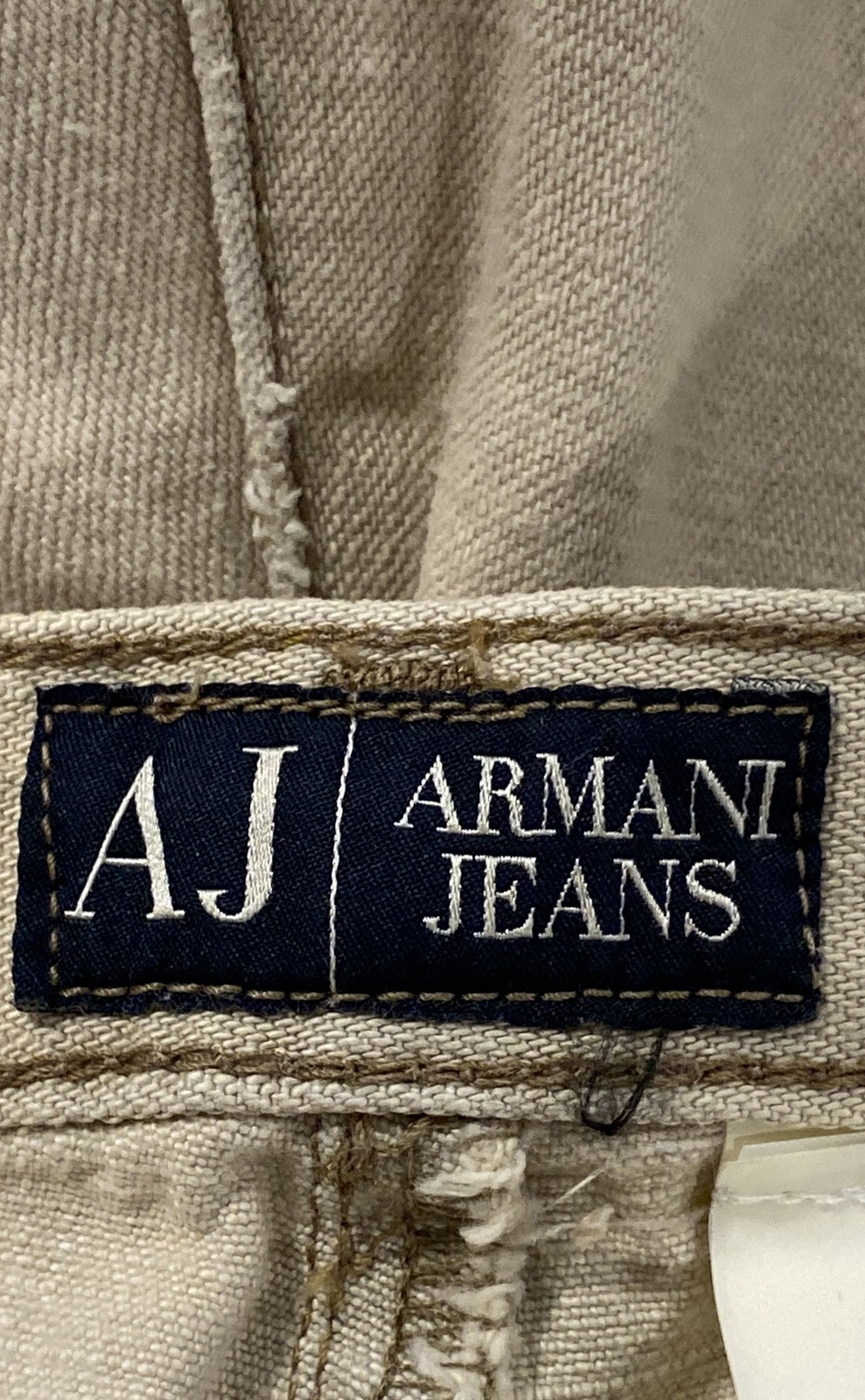Armani Jeans Womens Tan Bootcut Jeans J04 Vintage Y2K NWT Made in Italy Sz 30×33
