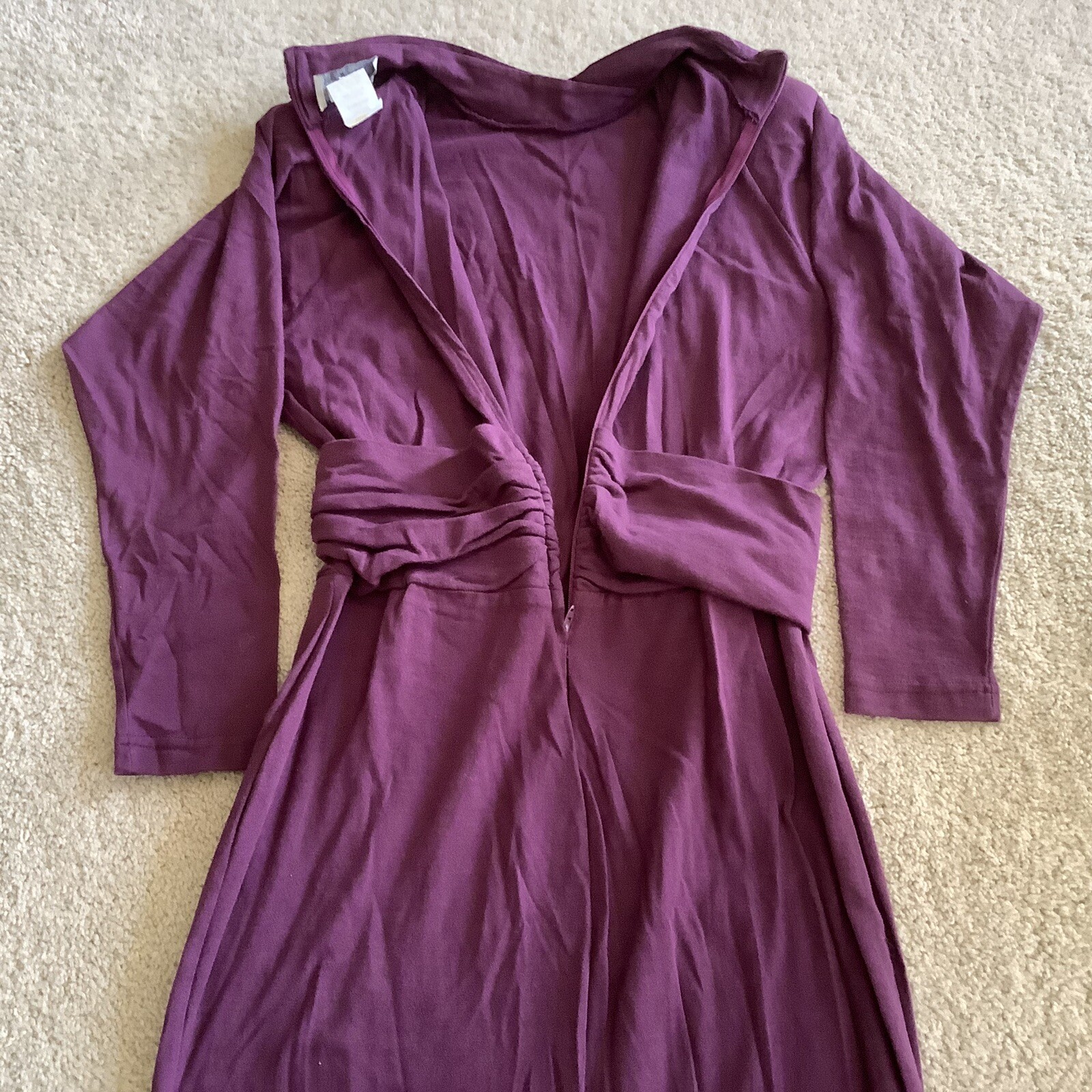 Vintage 80s Paris Sport Club Cotton Dress Woman’s Medium Back Zip