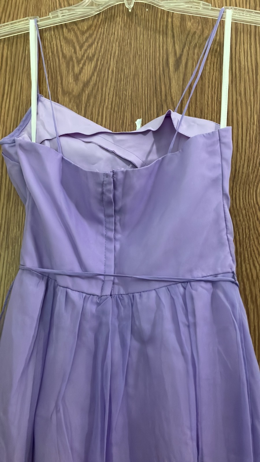 Vintage 1970s Purple Spaghetti Strap Bridesmaid / Maid of Honor Dress