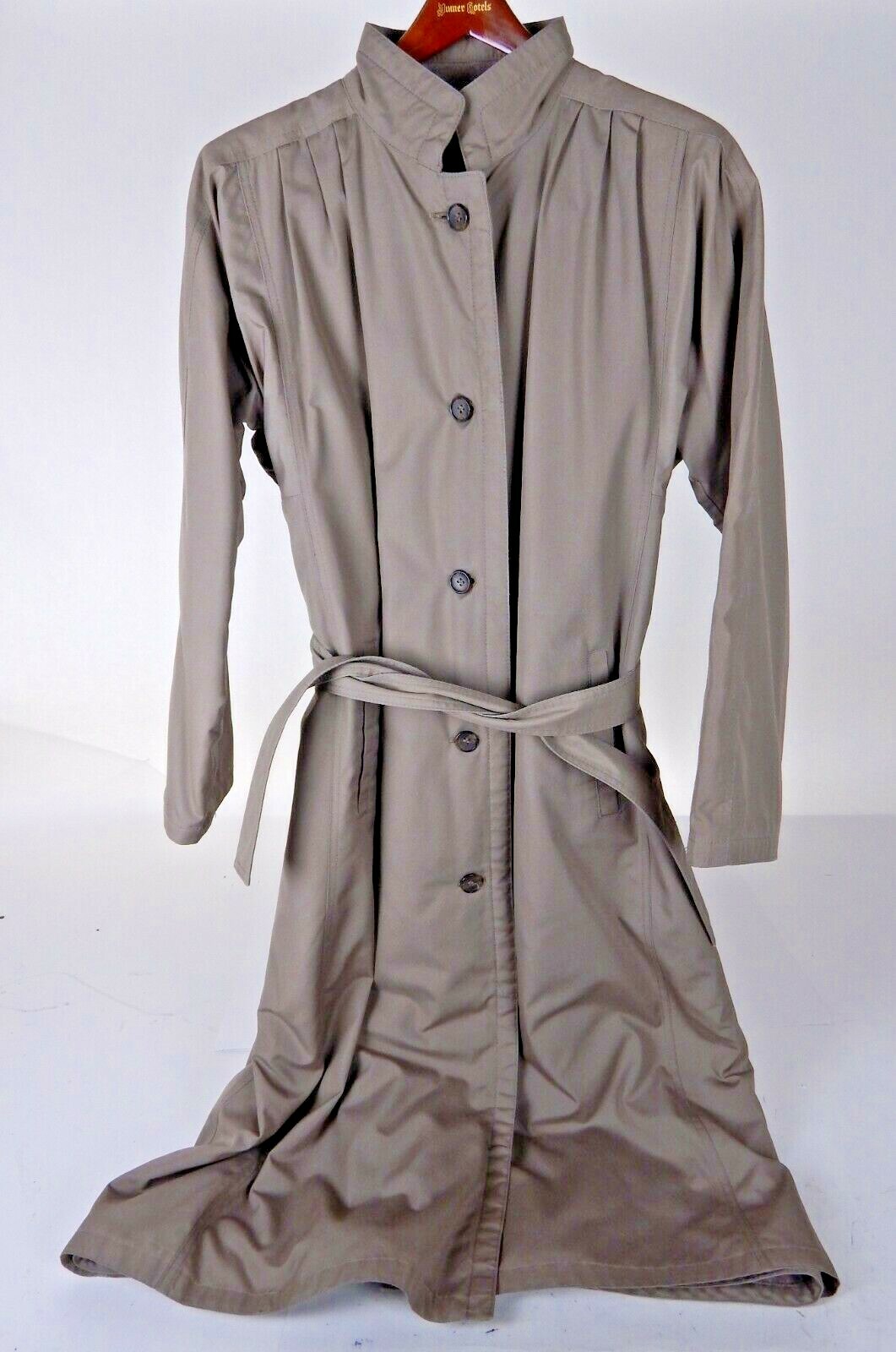 London fog Tempo Europa Women’s Trench Rain Coat Outershell Sz 8 Reg.
