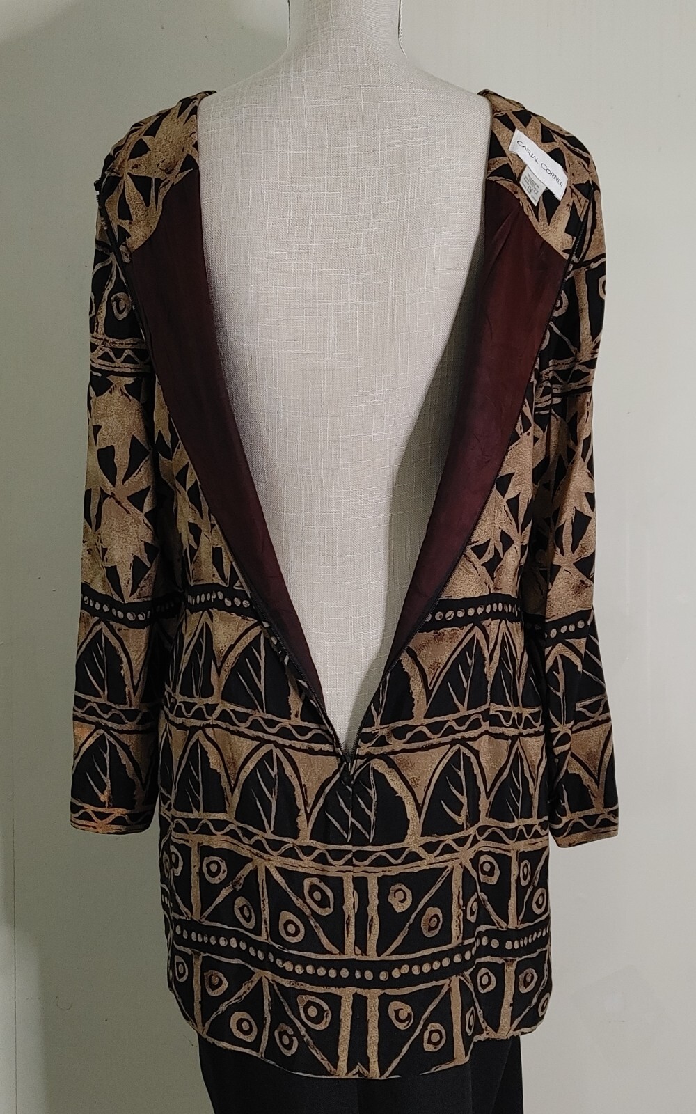 Vintage 80s Casual Corner Sheath Dress Womens sz 14 Work Secretary Layered
