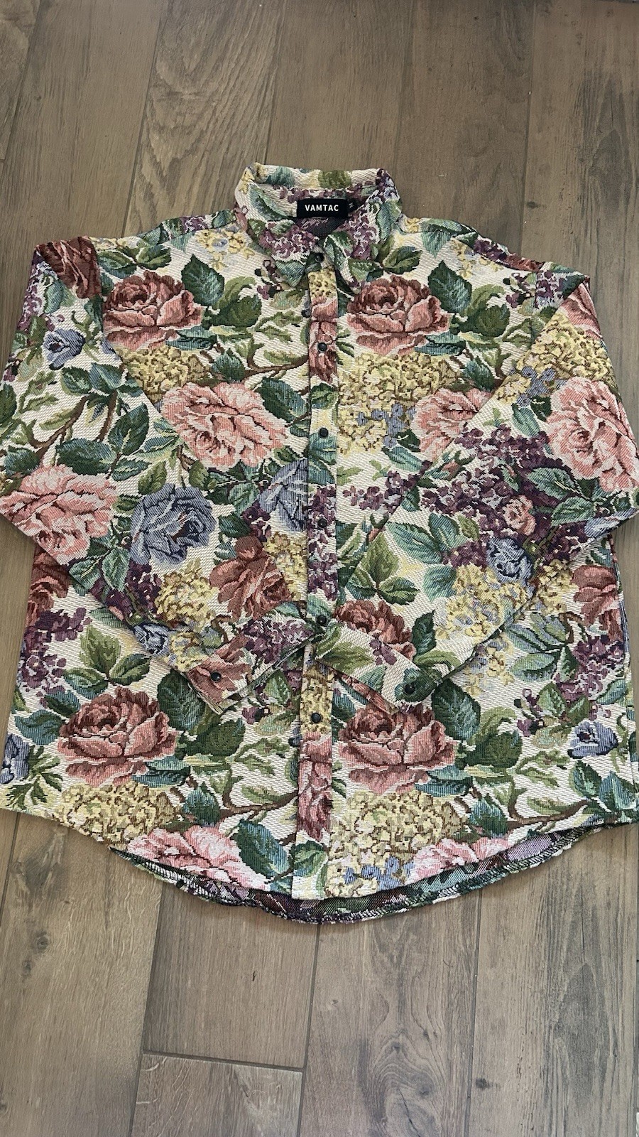 Bintahe VAMYAC Sweater Jacket Floral Print Size Medium Content No Material Tag