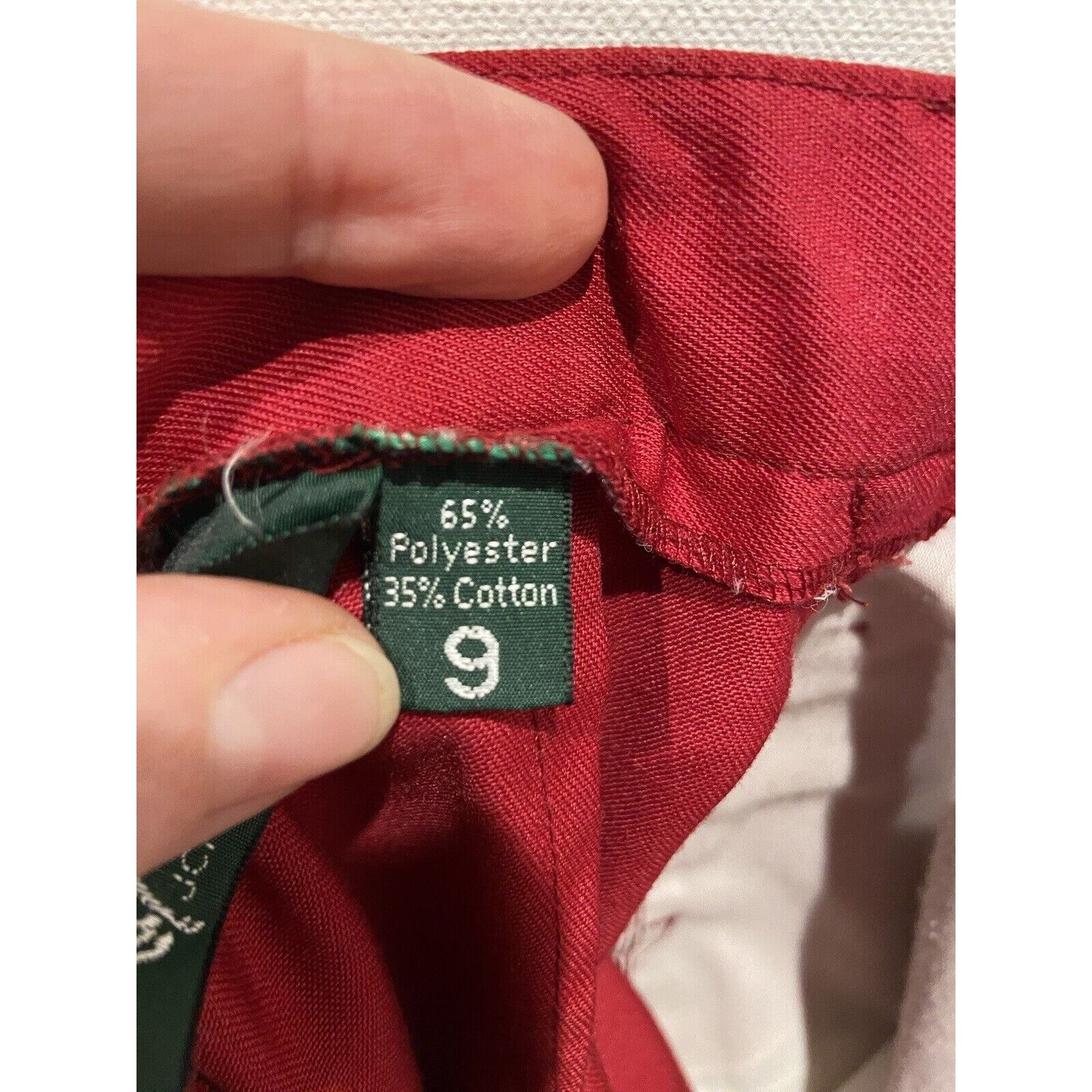 Vintage Hunt Club Red Tailored Pants Sz9 (sku151)