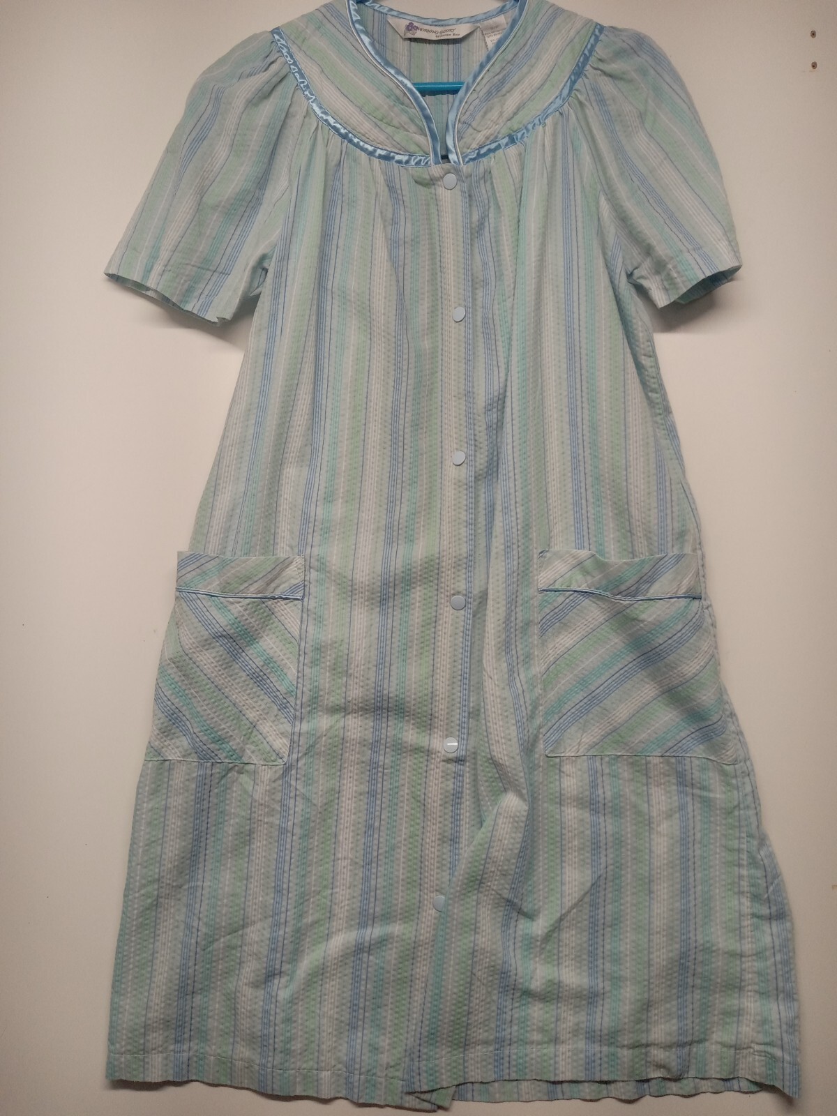 Morning Glory By Jasmine Rose NIGHTGOWN womens Size Small Petite Pastel Blue
