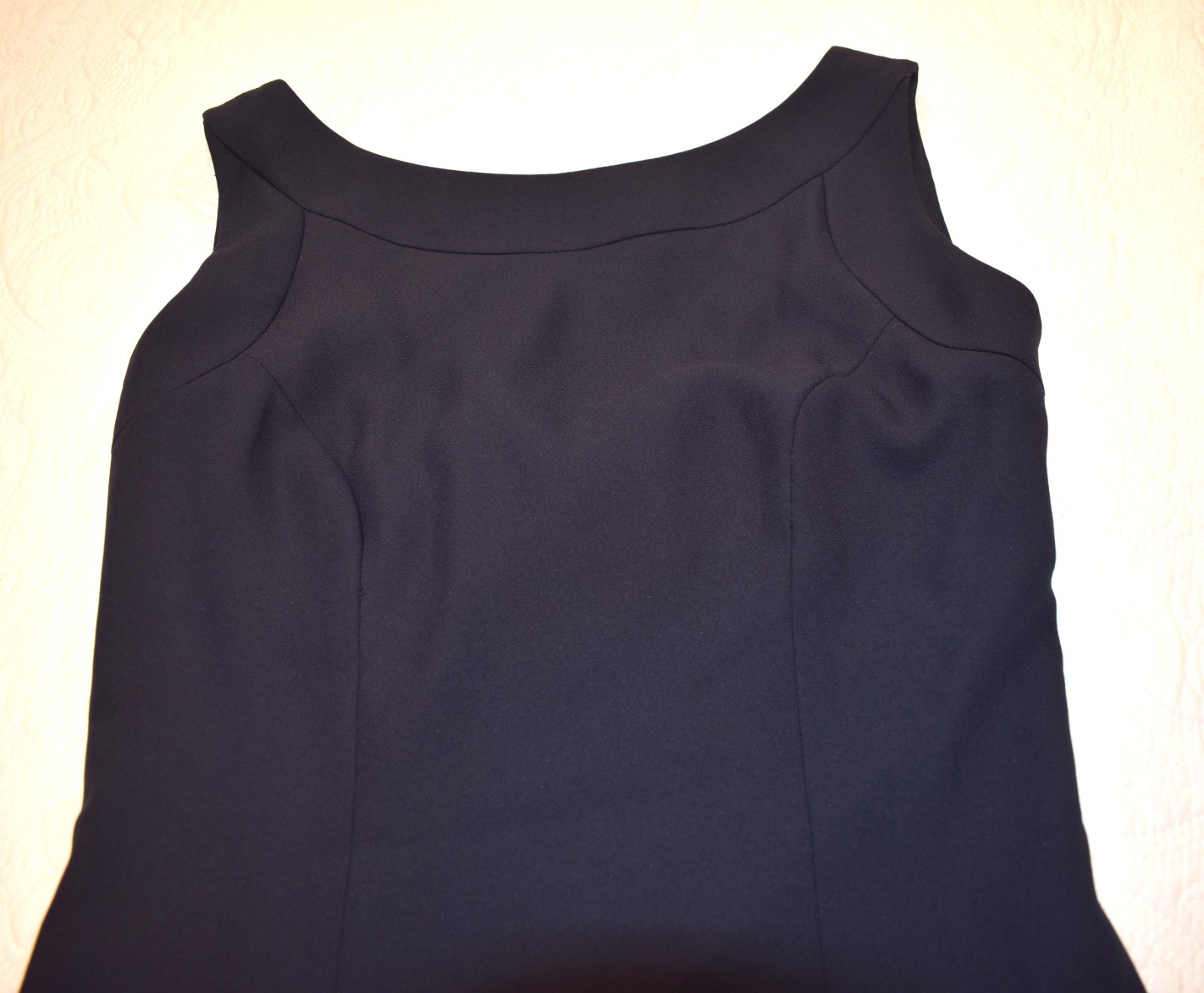 Vintage Watters & Watters Navy Sleeveless Maxi Gown Size 6 Bow Holiday Party
