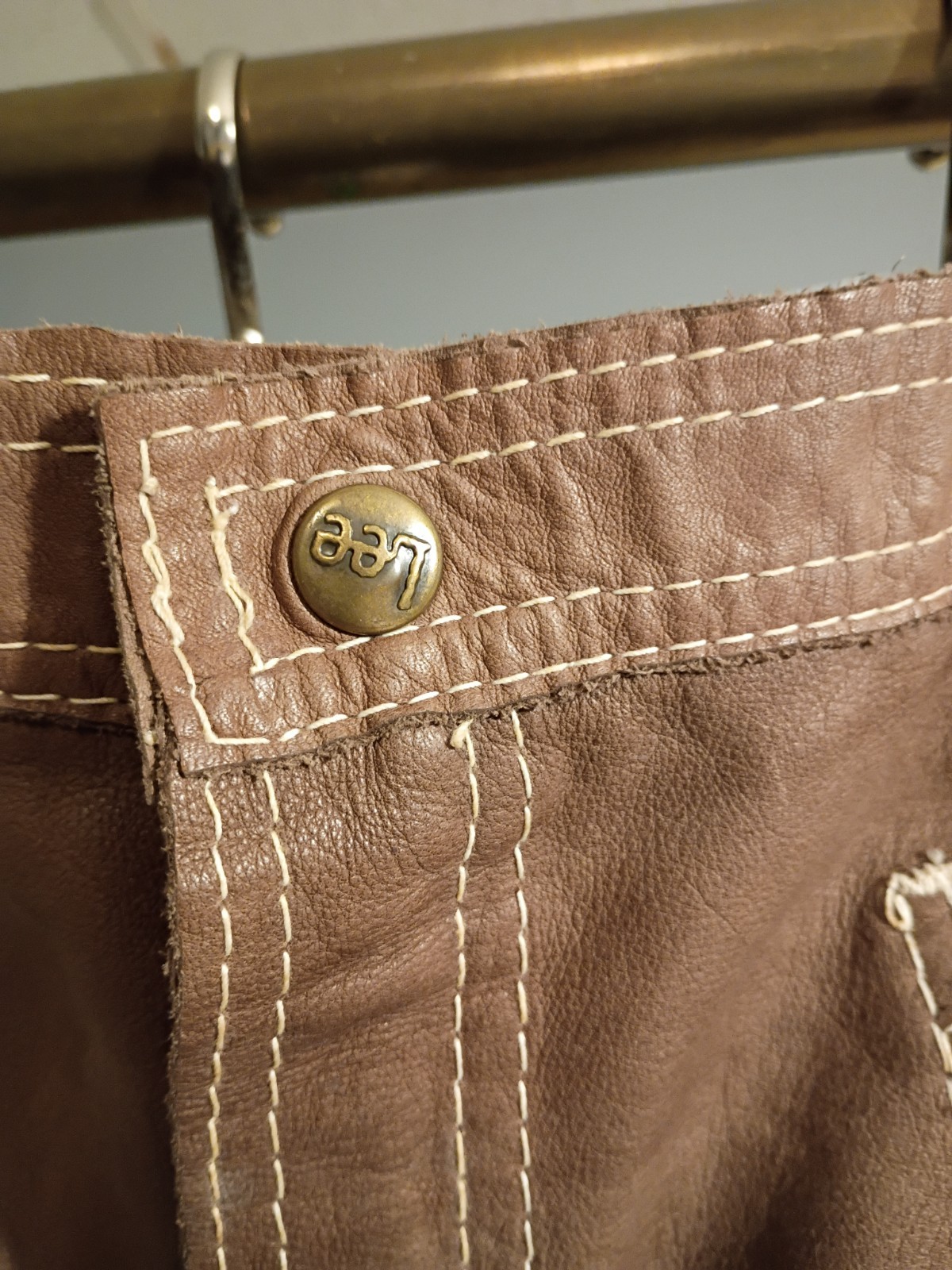 Vintage Lee 1970s”Hiphugger” Reversible Suede/Leather Pants Rare! Rare!