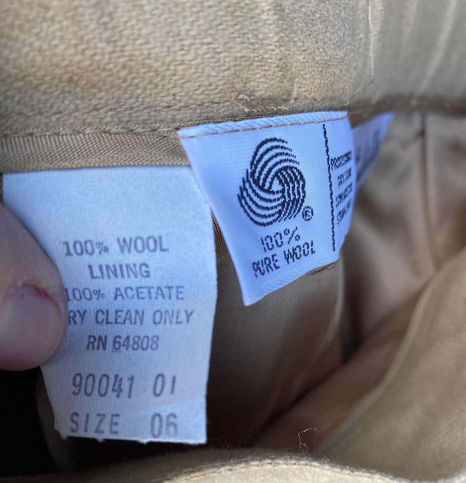 Celeste Sport VTG 70s Women 6 Camel 100% Wool Satin-lined Midi Skirt