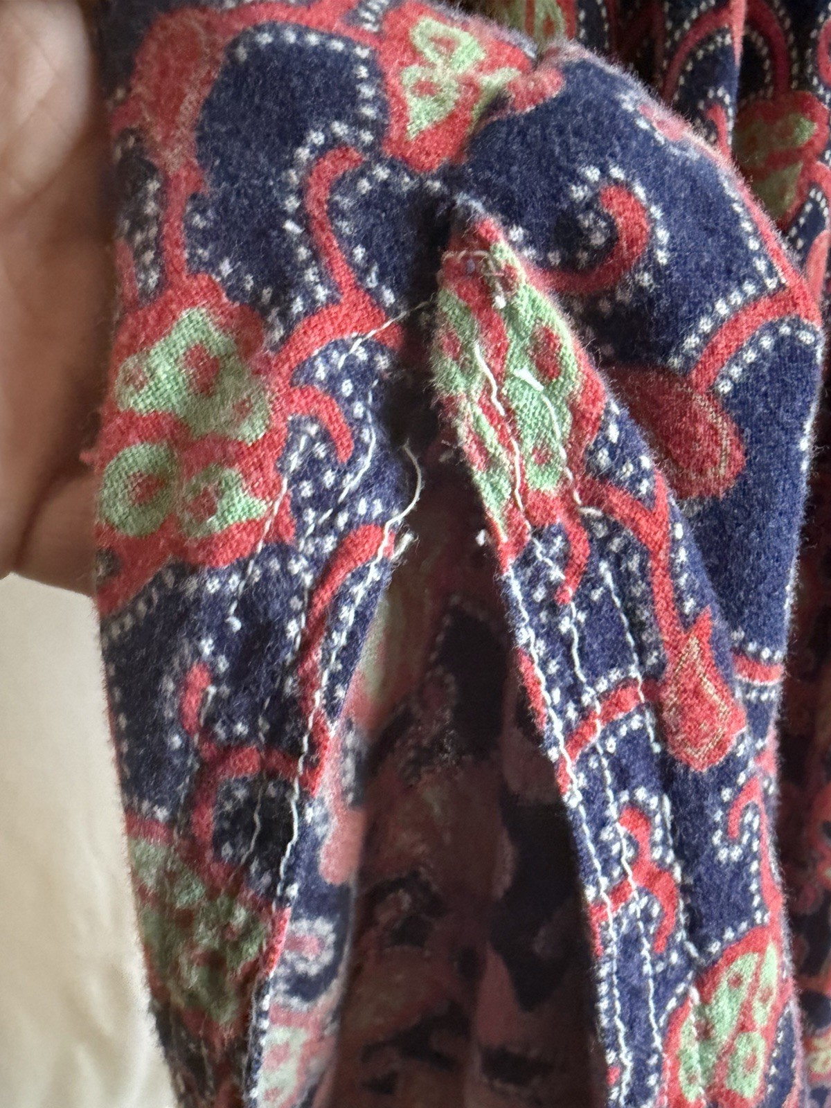 Vintage 70s Boho Hippie Retro Bohemian Afghan Style Colorful Dress Sz SM