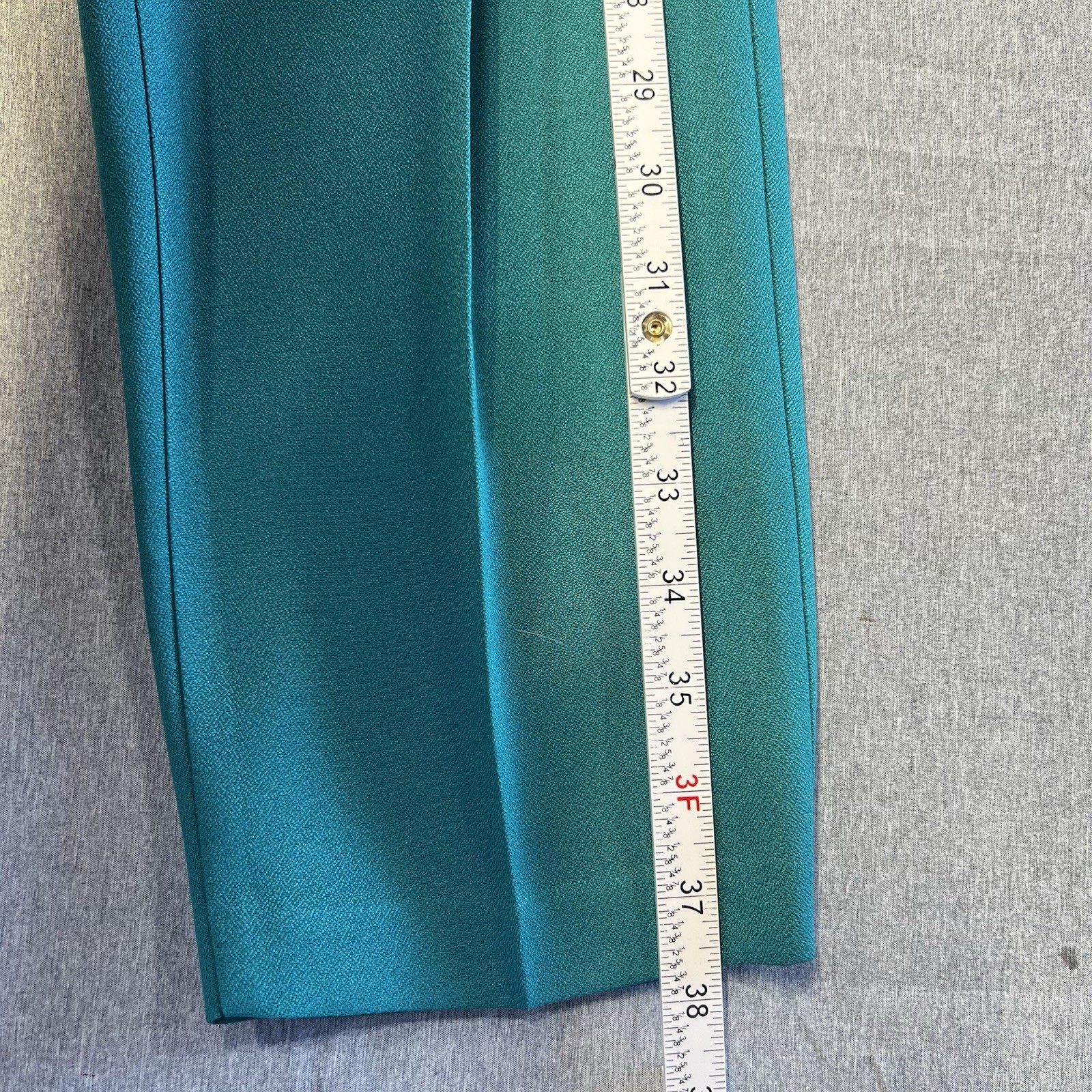 Vintage 80s Teal Power Jumpsuit Belted USA Made Joan Walters Petite 80s tailored