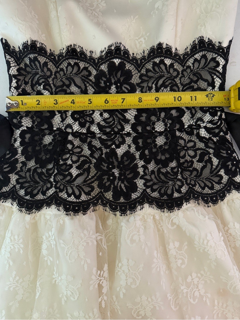 Jessica McClintock vintage 90s white lace party dress