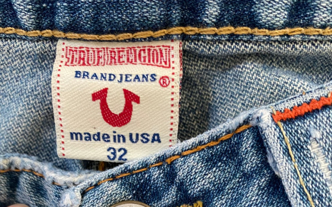 Vintage True Religion Low Rise Woodstock Flare Jeans sz 32 Distressed