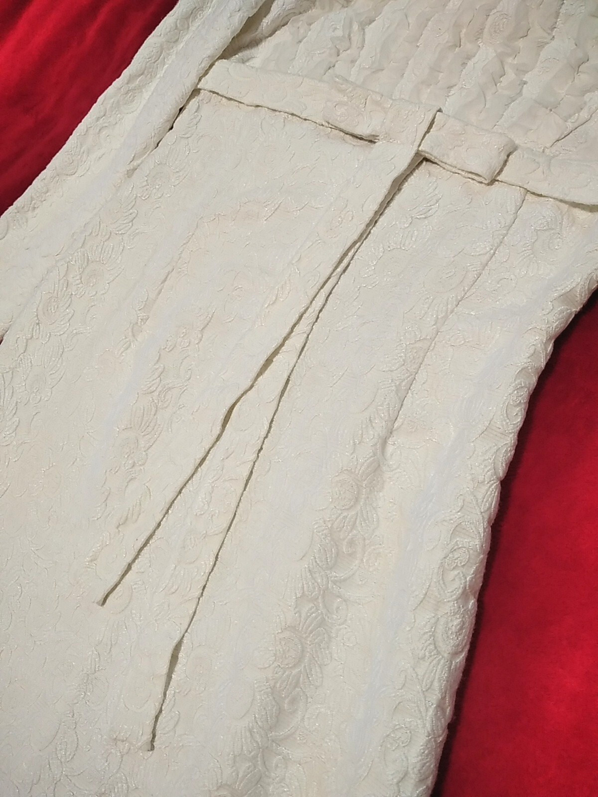 Vintage Soviet White wedding set dress veil gloves 1972 USSR Ukraine with histor