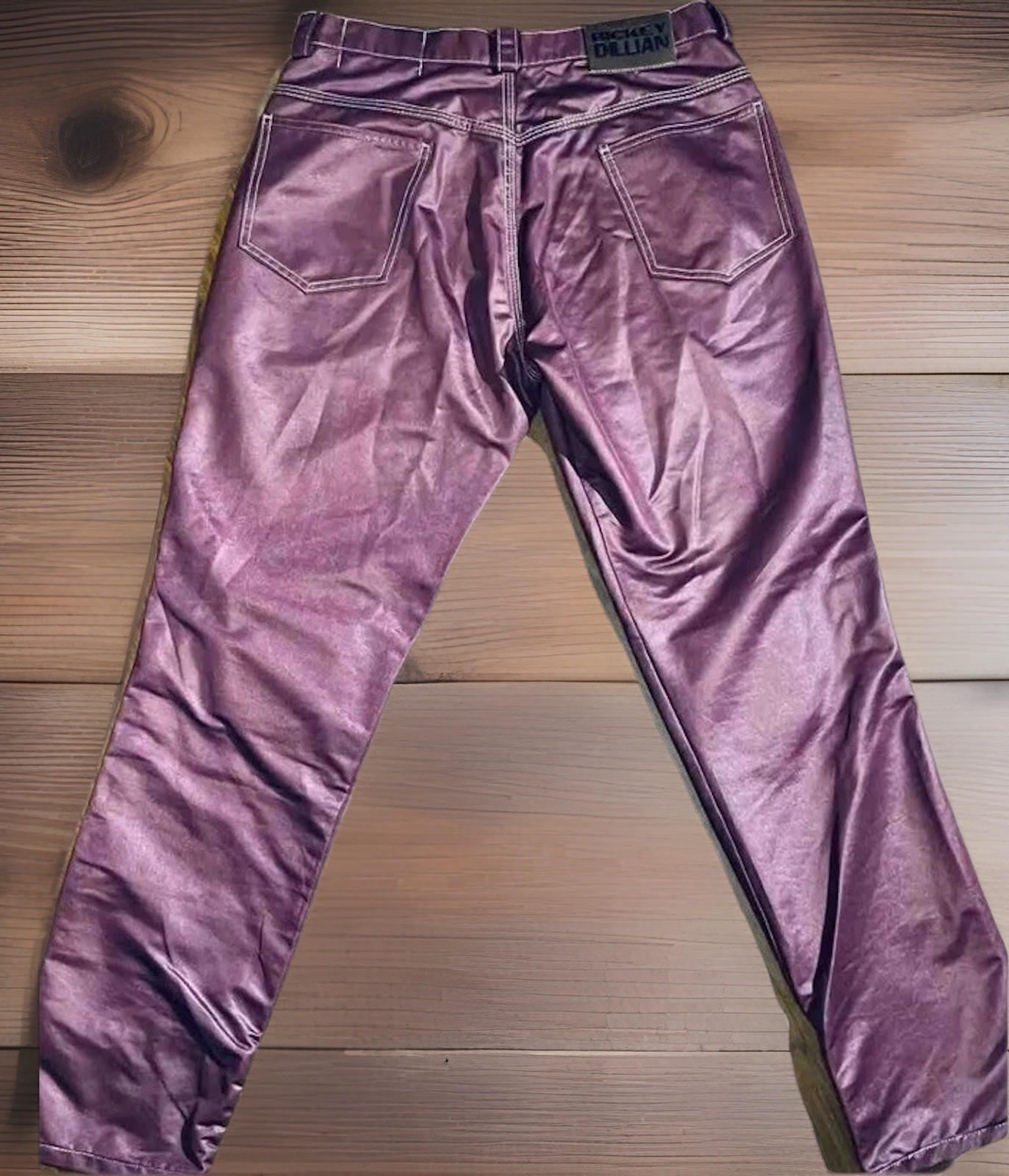 Rickey Dillian USA Vtg 90’s Streetwear Burgundy Pants Knee Pads Women’s 32×32