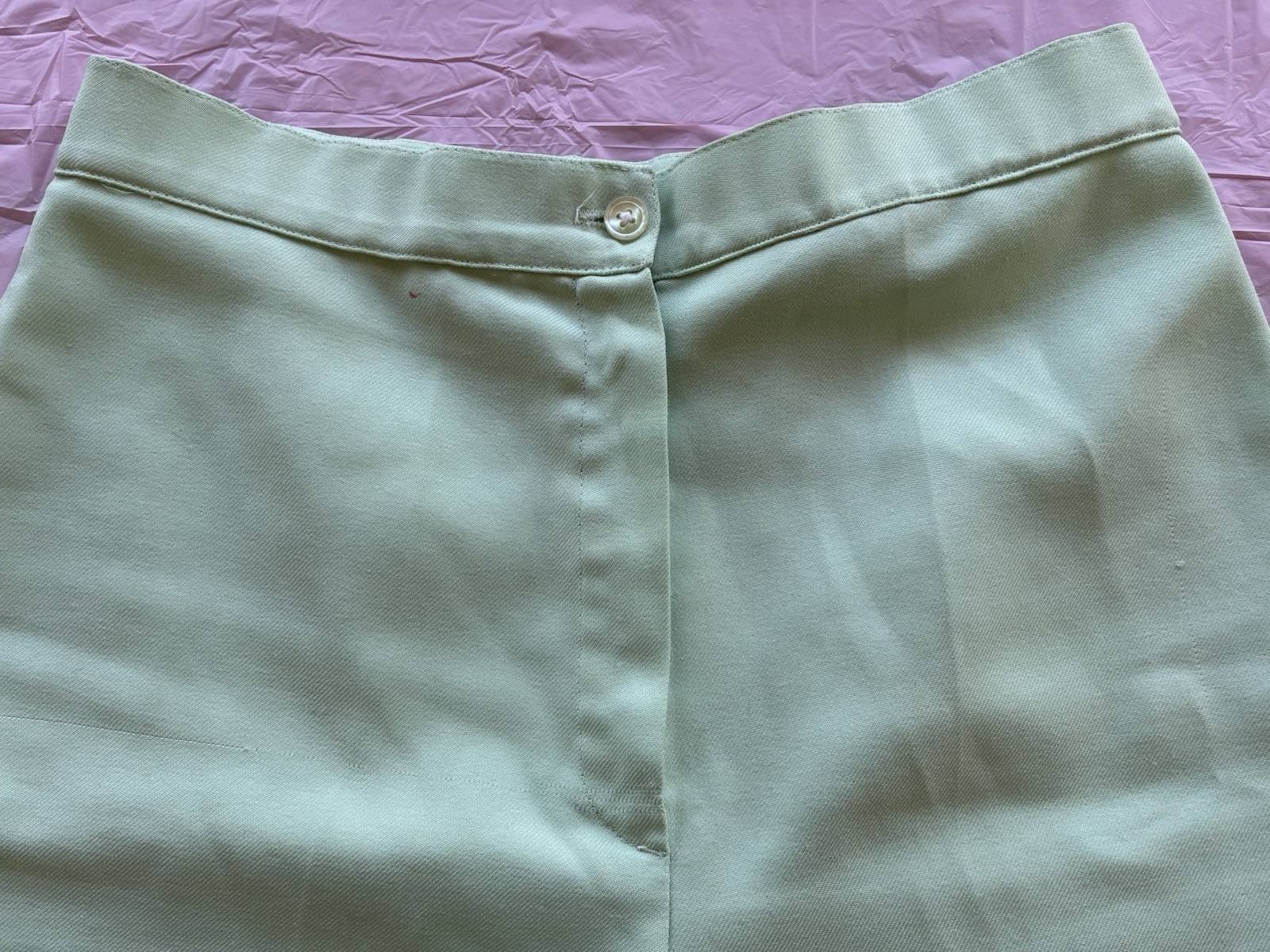 Vintage Stockton of Dallas Women’s Mint Green Bermuda Shorts 70s High Waist Sz L