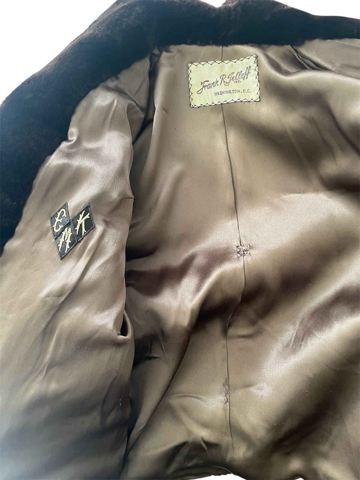 One of a kind Frank R. Gelleff Brown genuine fur