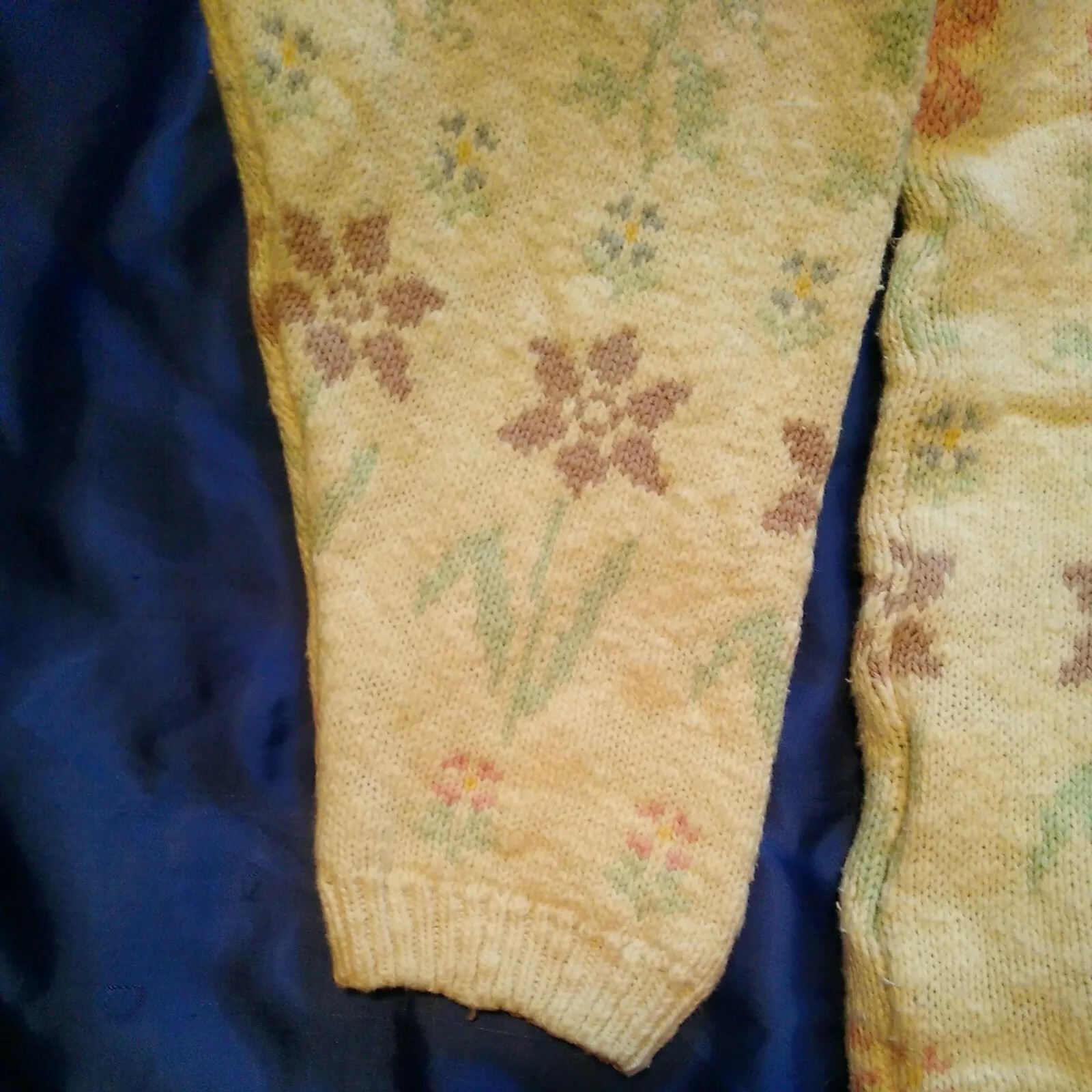 Vintage TULCHAN Cotton Pullover SweaterPastel Multicolor Sz M Blue YellowPink…