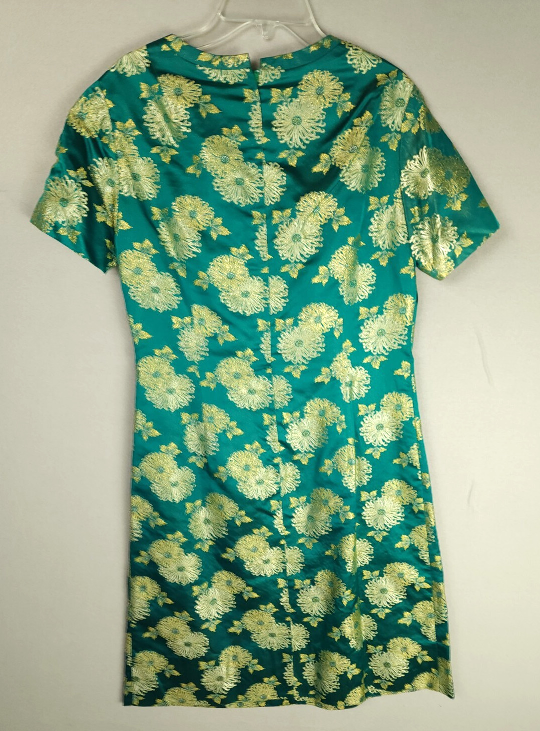 Ying Tai Ltd Green/Gold Chinese Floral Dress w/Jacket – Small
