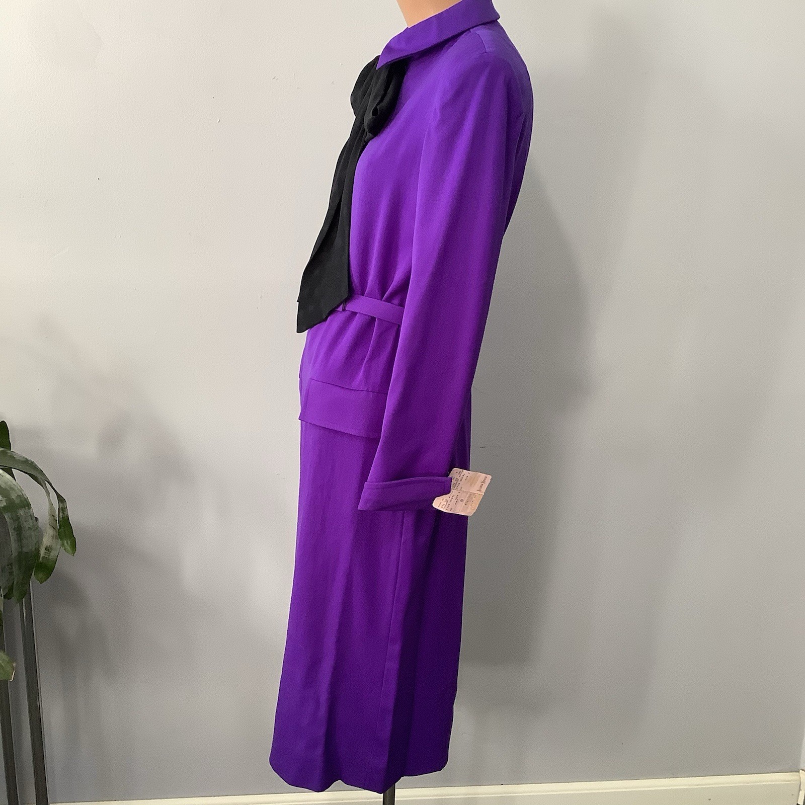VTG 1980’s David Hayes For Neiman Marcus Purple Dress SZ. 8 MINT Tag Orig. $345