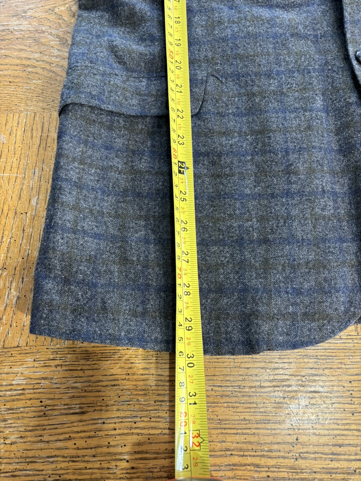 Sears Fraternity Prep Vintage Blazer Sport Coat Gray Plaid 40