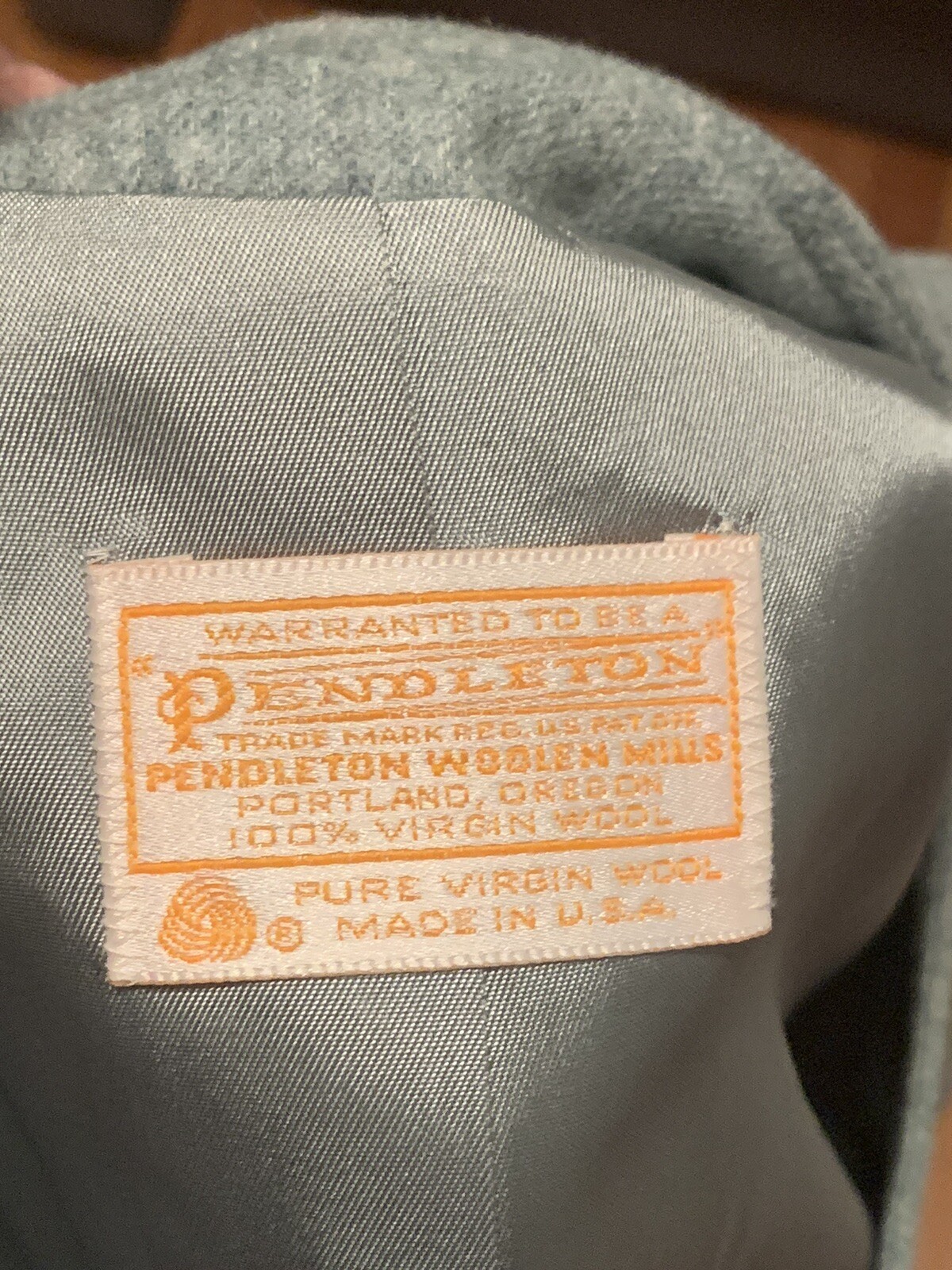 Vintage Pendleton Jacket Blazer 100% Virgin Wool Light Green Buttons 12/M