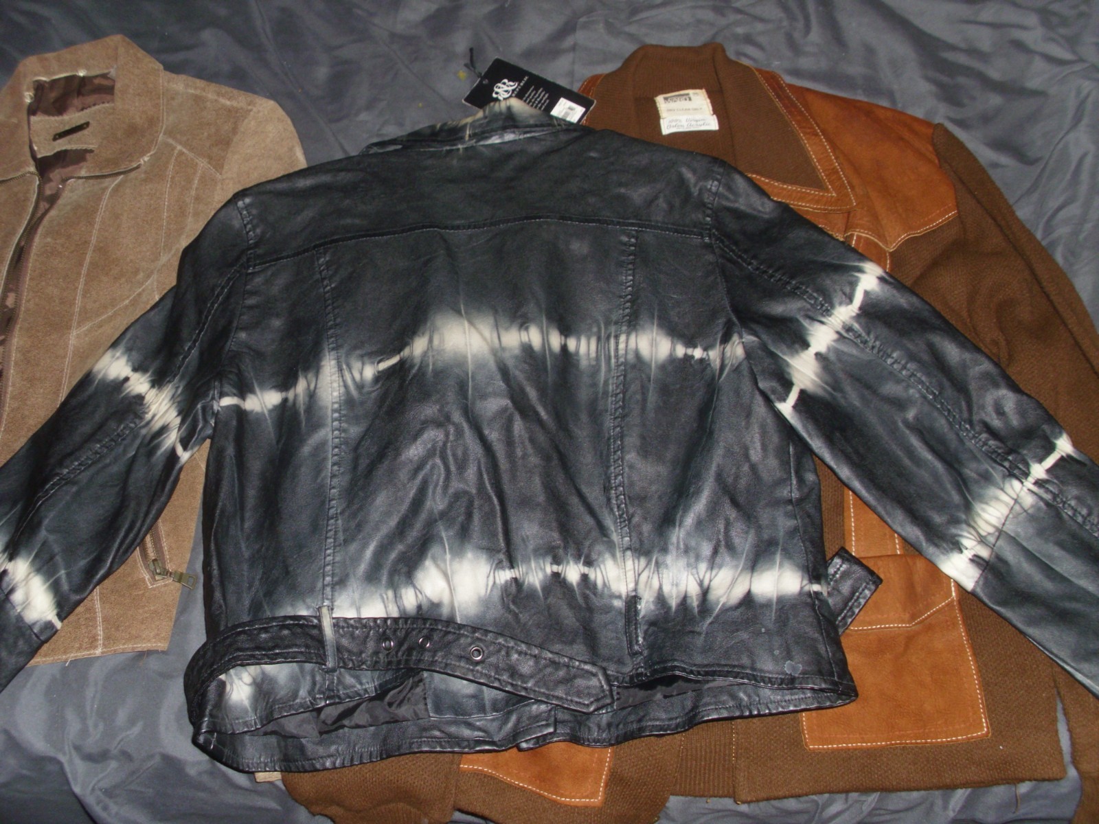 Lot of 3 Vintage Mont.Ward Orlon Acrylic Swet.Rock & Republic, i e Leather Coats